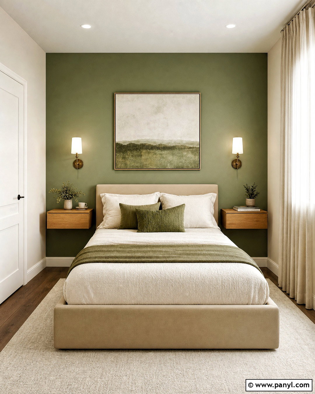 Green Feature Wall Small Bedroom - 20 green feature wall ideas