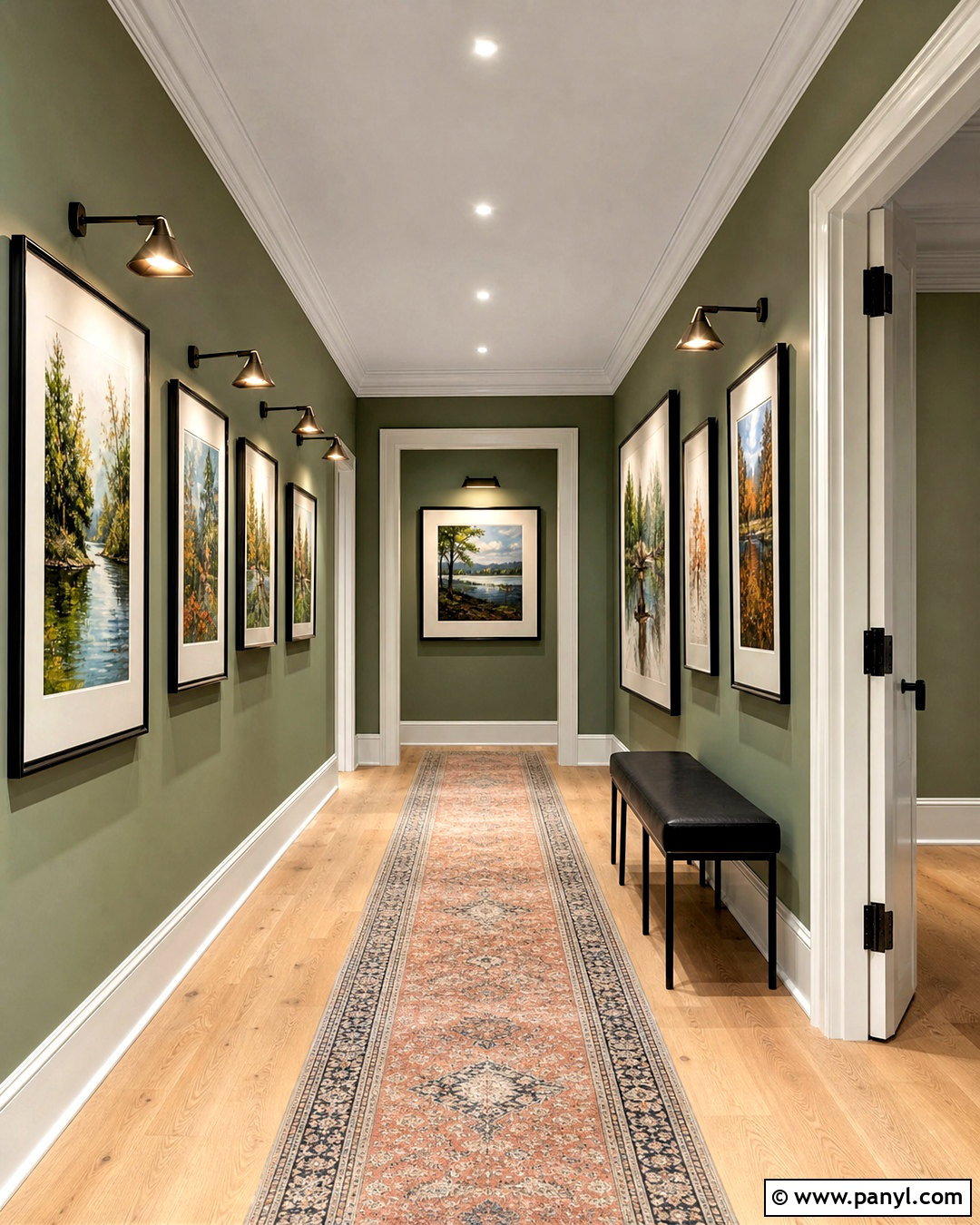 Green Gallery Corridor - 20 green corridor ideas