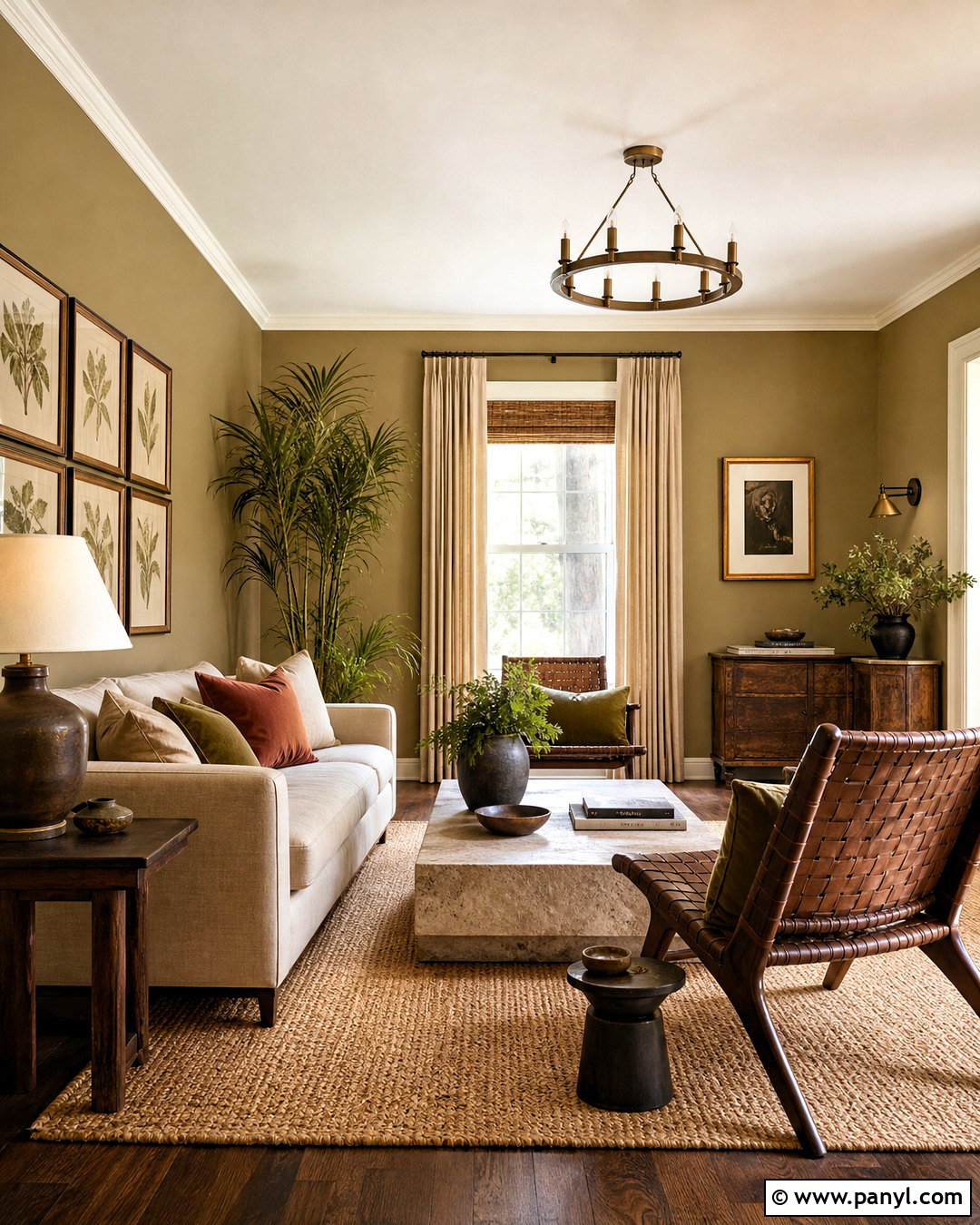 Green Gold Paint for Earthy Walls - 20 gold paint colors for walls