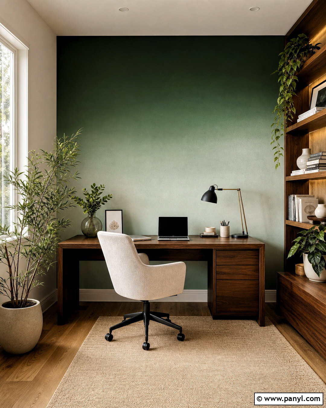 Green Gradient Wall - 20 gradient wall ideas
