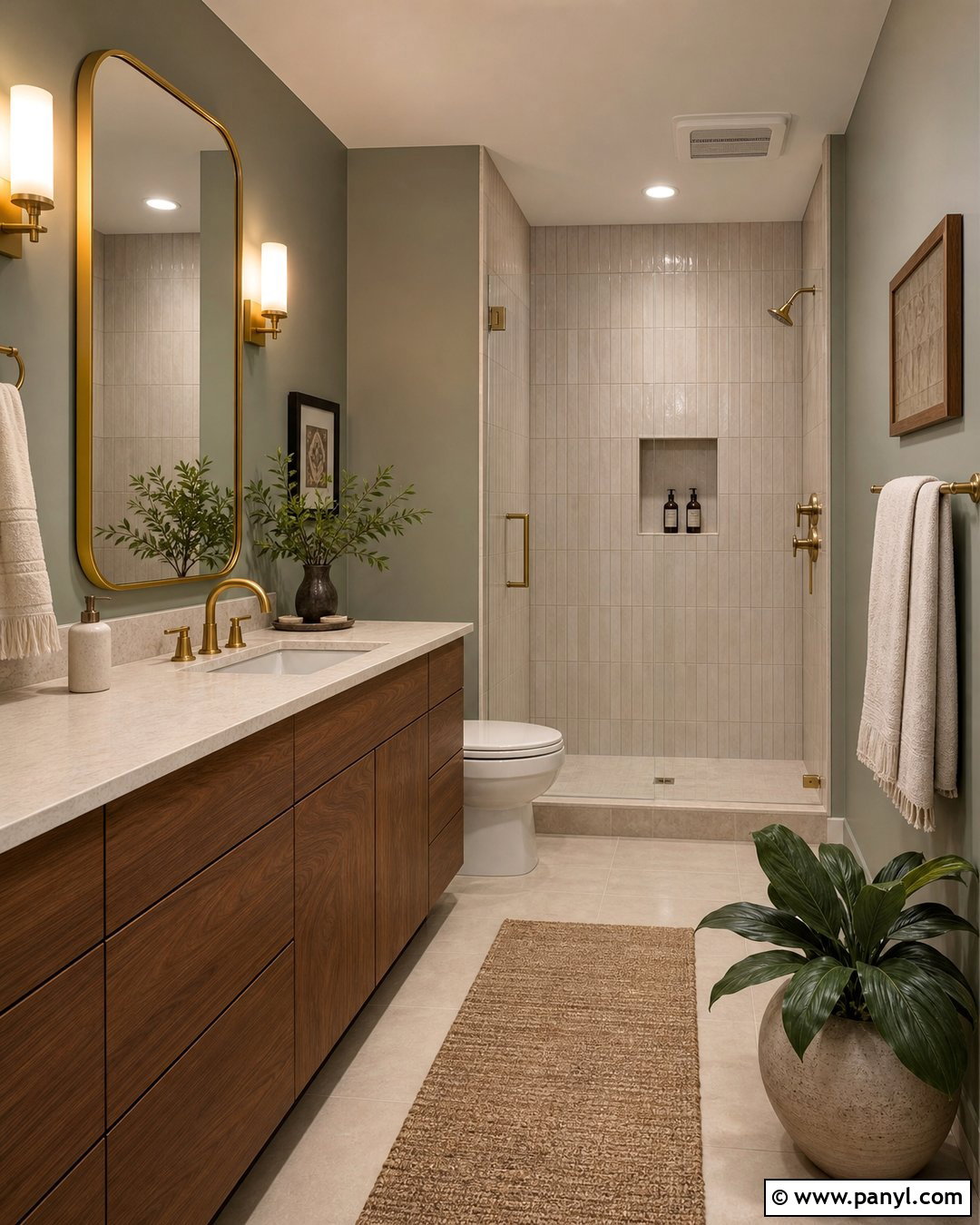 Green Gray Bathroom Walls - 20 Gray Bathroom Wall Color Ideas