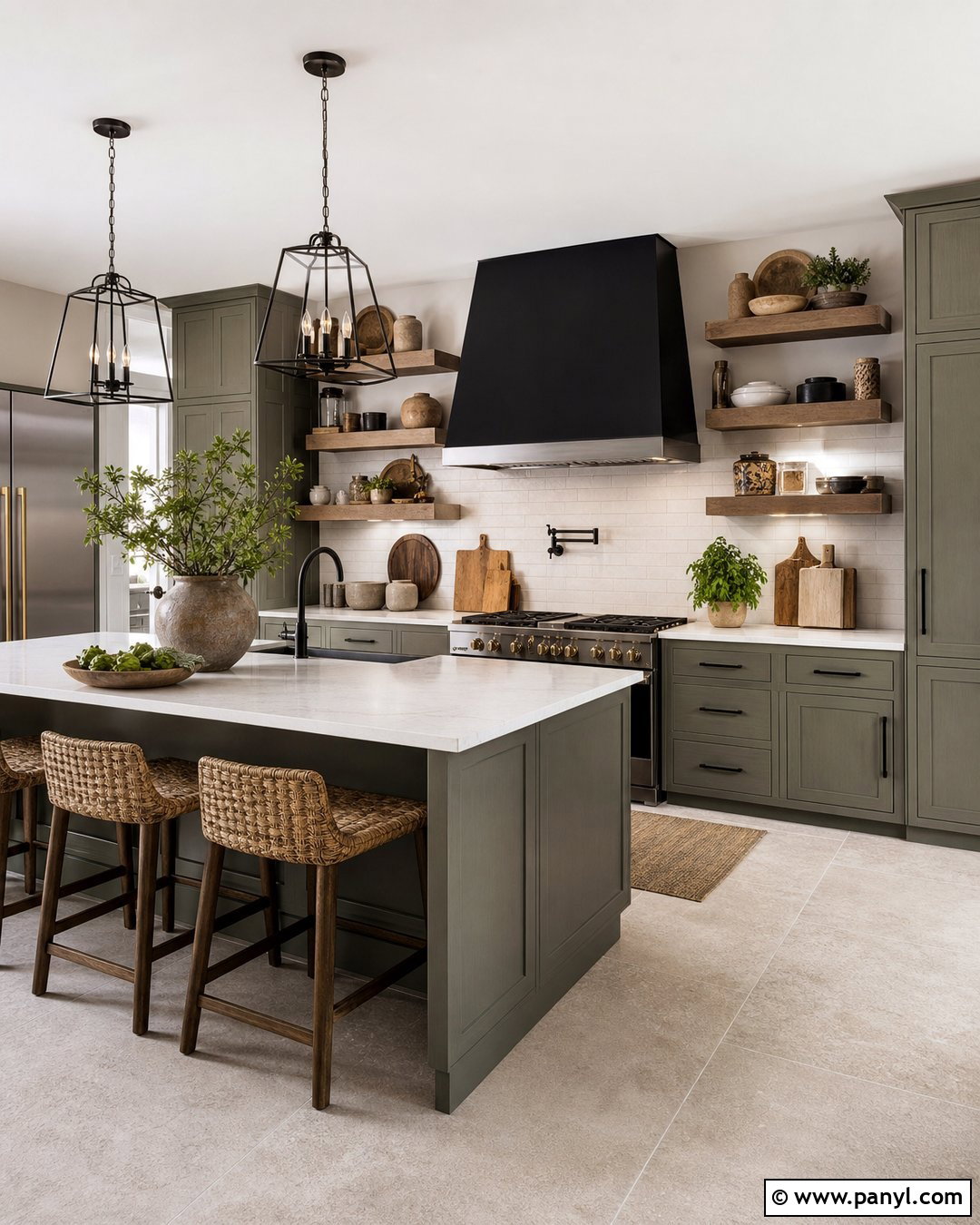 Green Gray Kitchen Walls - 20 Neutral Paint Colors For Kitchen Walls