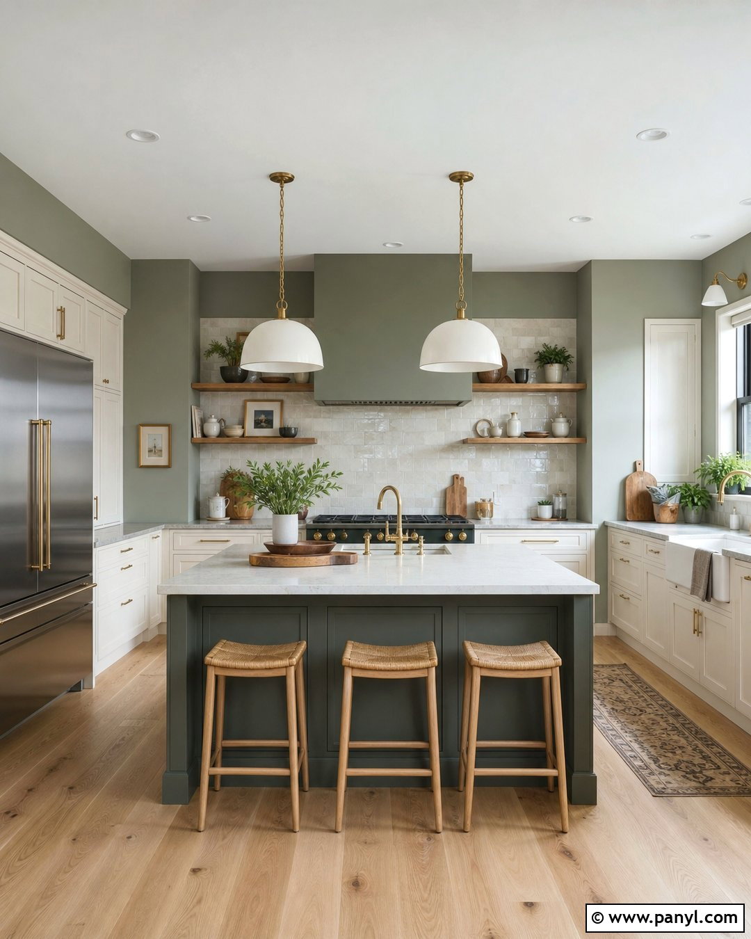 Green Gray Kitchen - 20 Shades Of Gray For Walls