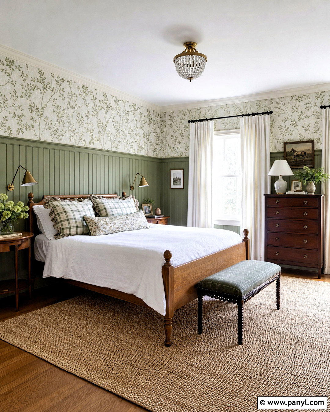 Green Half Wall Paneling - 20 green statement wall ideas