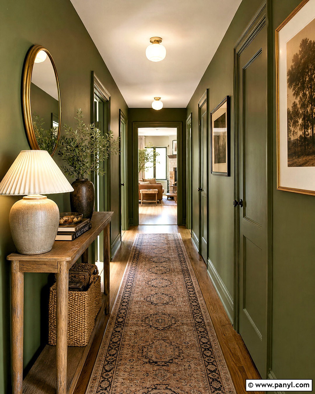 Green Hallway Walls - 20 green wall ideas