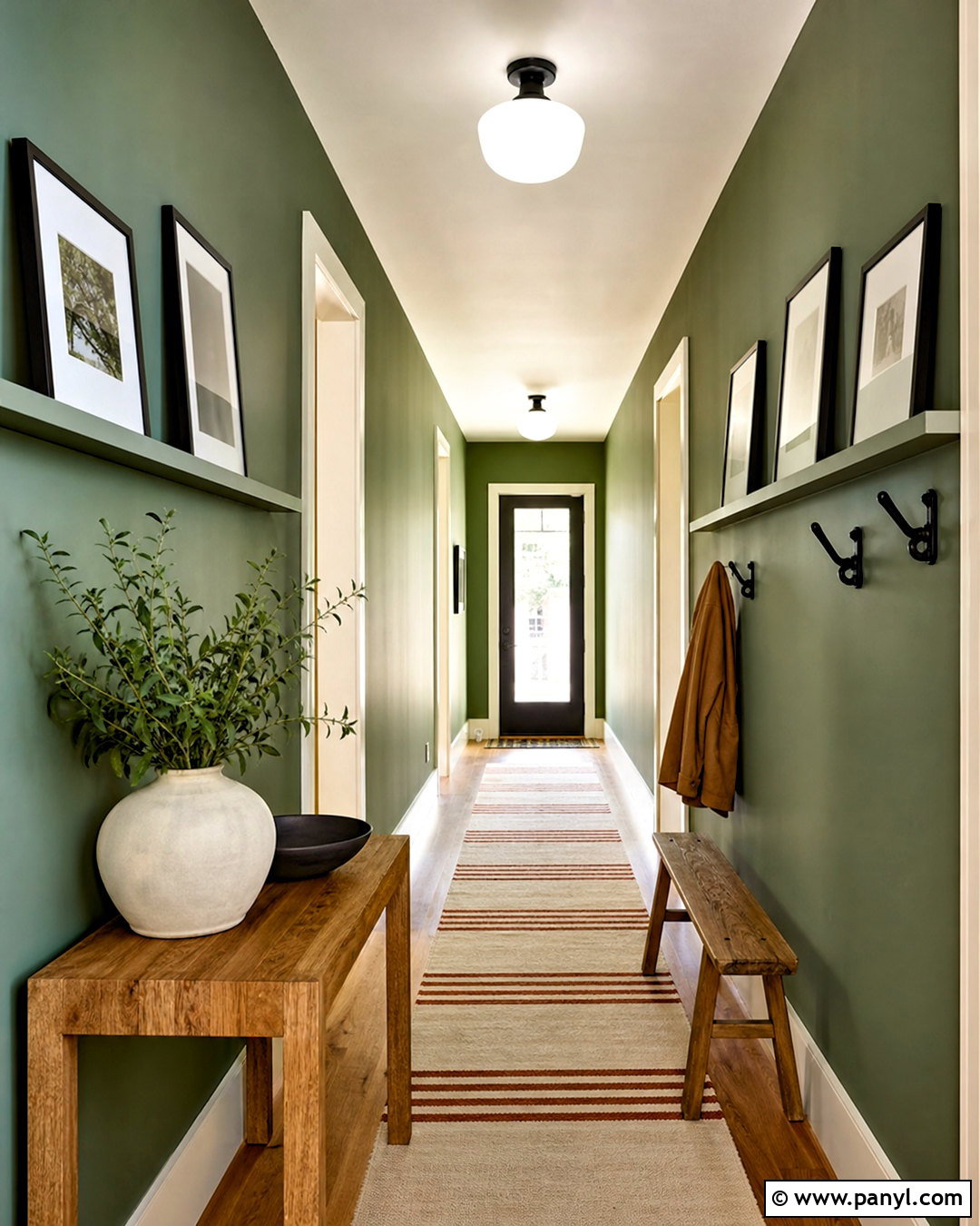 Green Hallway Walls - 20 green wall painting ideas