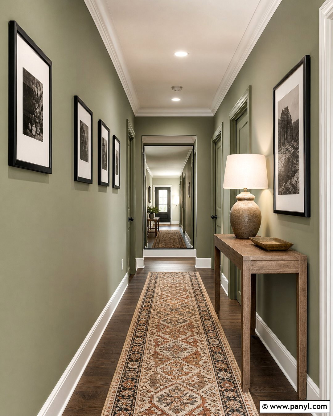 Green Hallway Walls - 30 Green Color Wall Ideas