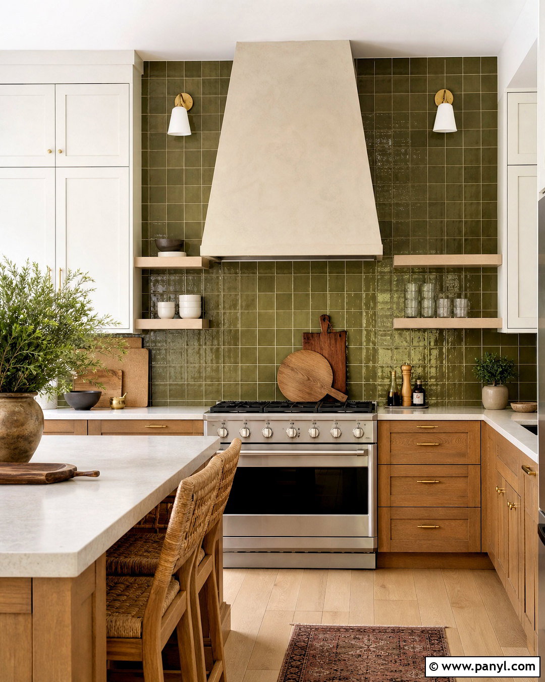 Green Kitchen Backsplash Wall - 20 green statement wall ideas
