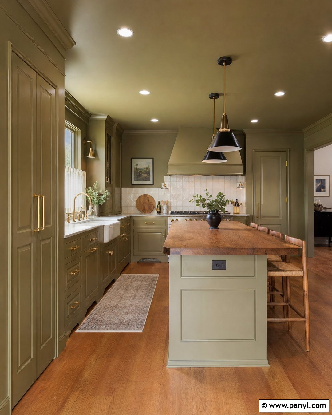 Green Kitchen Cabinets Walls And Ceiling - 30 green walls and ceiling ideas