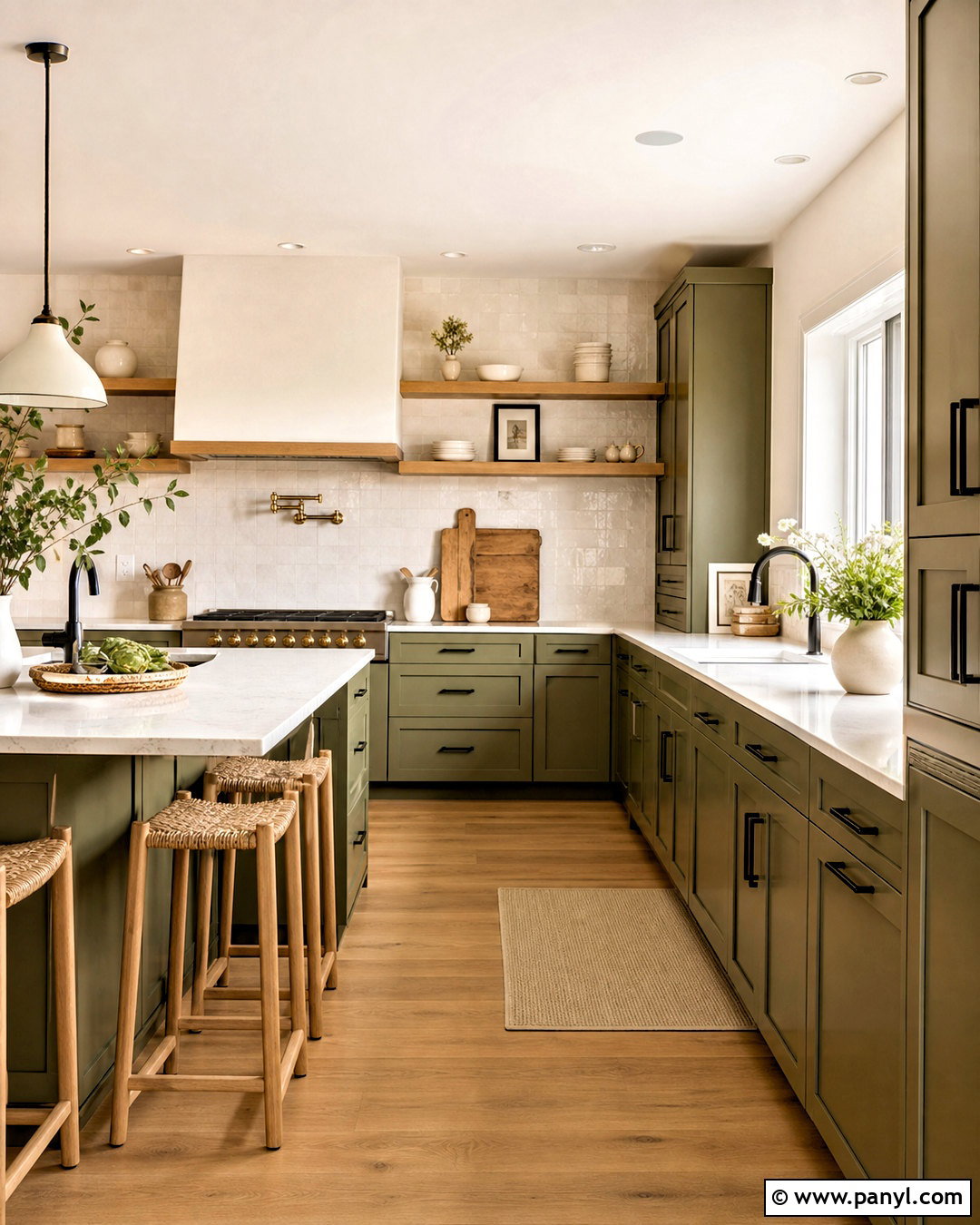 Green Kitchen Cabinets With Open Shelving - 20 green kitchen cabinets