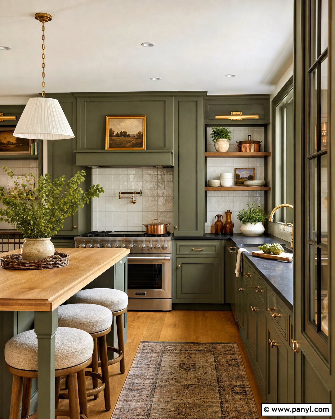Green Kitchen With Soapstone - 20 earthy green kitchen ideas