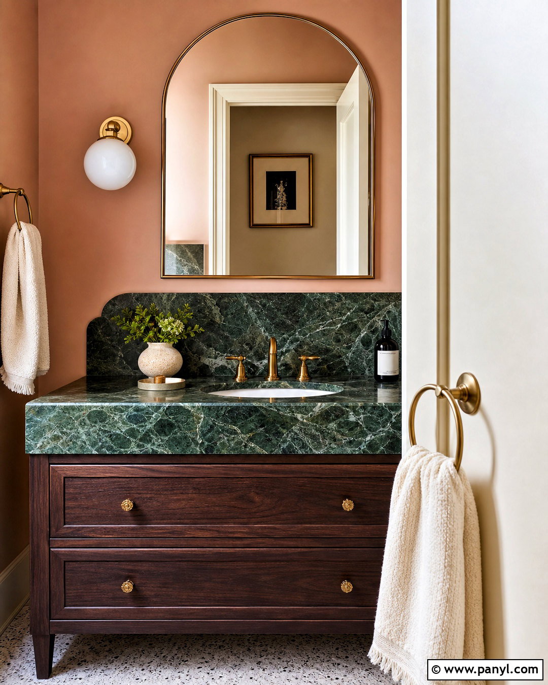 Green Marble Color Palette - 20 stone color palette ideas