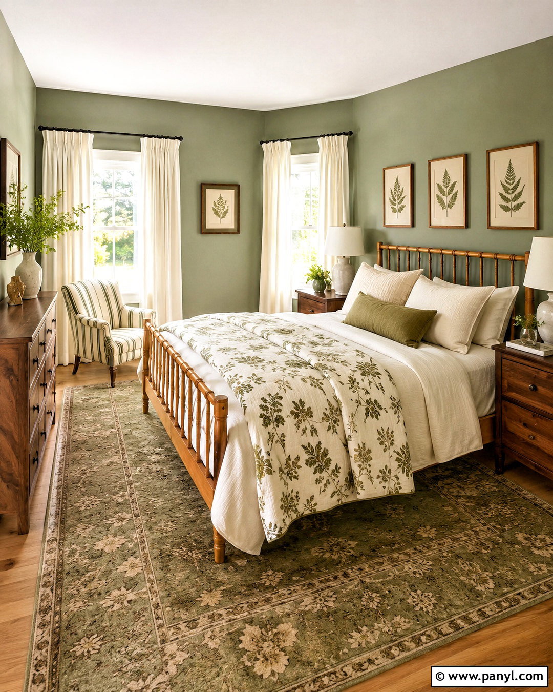 Green Modern Cottage Bedroom - 20 modern cottage bedroom ideas