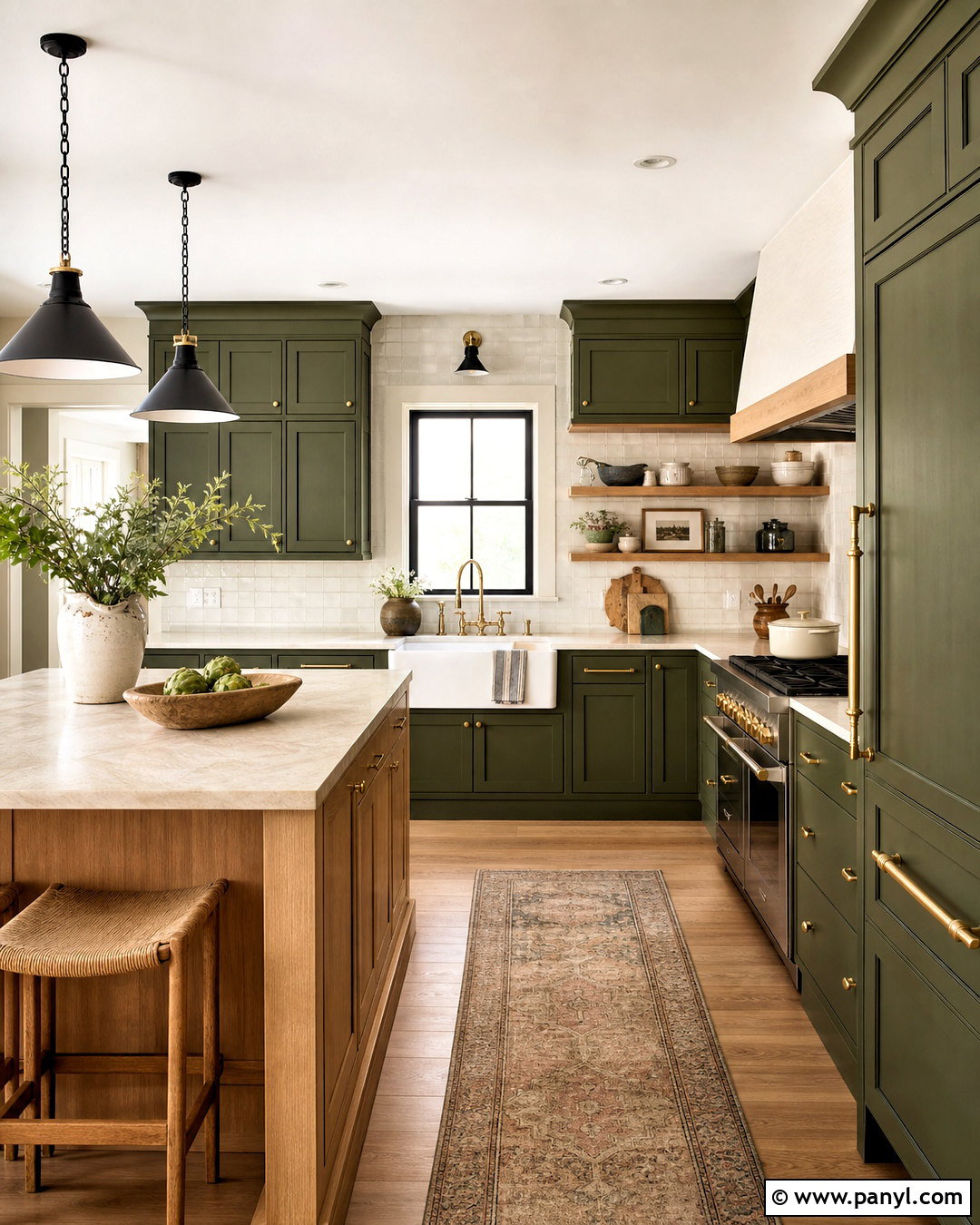 Green Modern Farmhouse Kitchen - 20 modern farmhouse kitchens