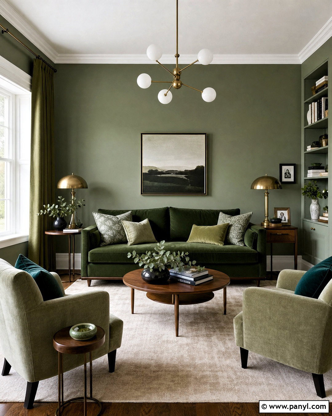 Green Monochromatic Palette - 20 green color palette ideas