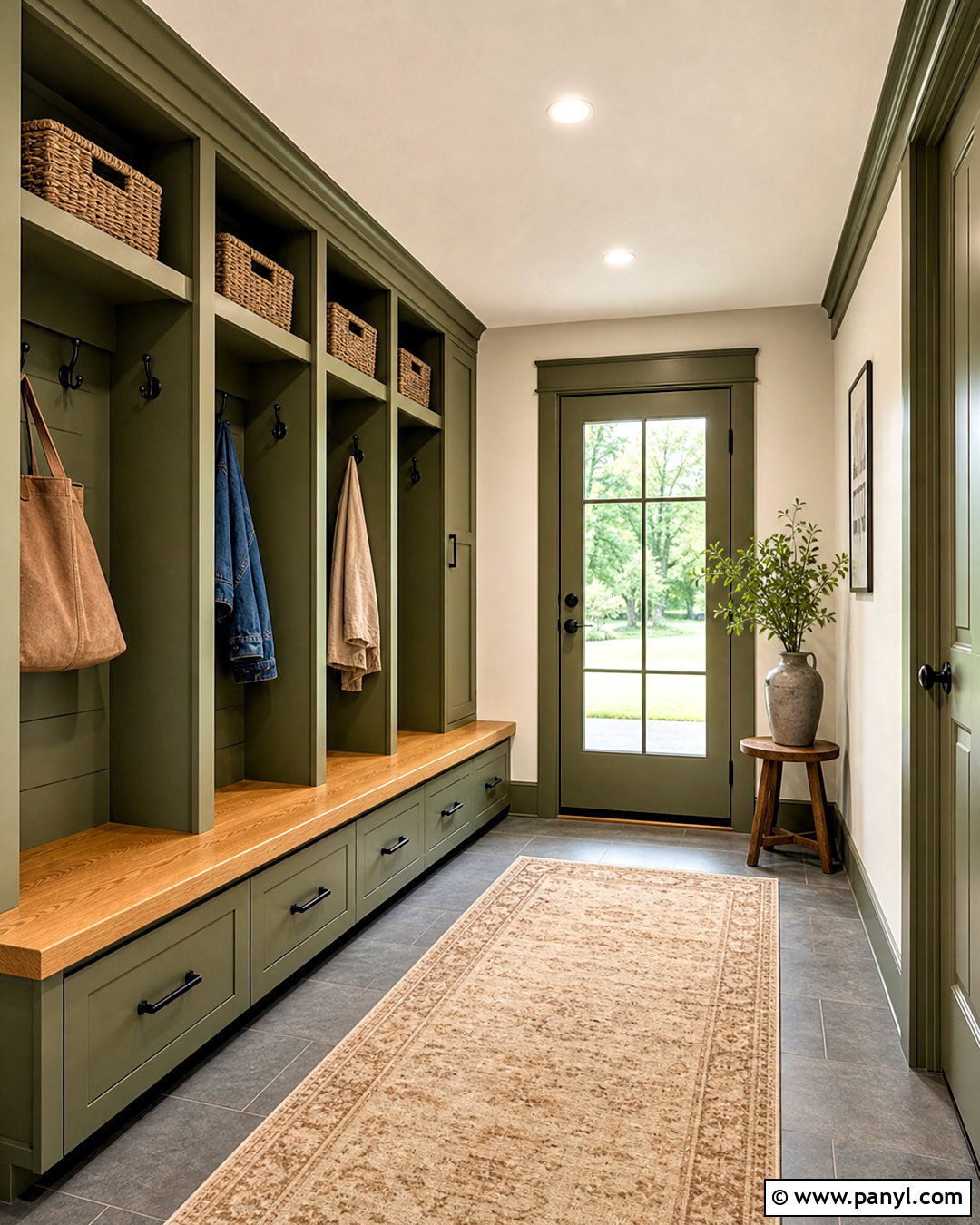 Green Mudroom Walls - 20 green wall painting ideas