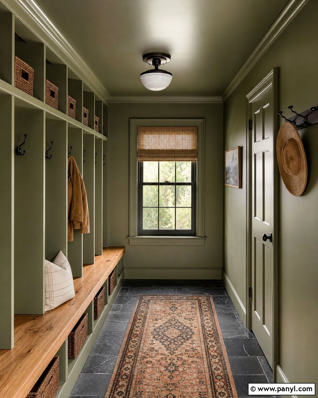Green Mudroom Walls And Ceiling - 30 green walls and ceiling ideas