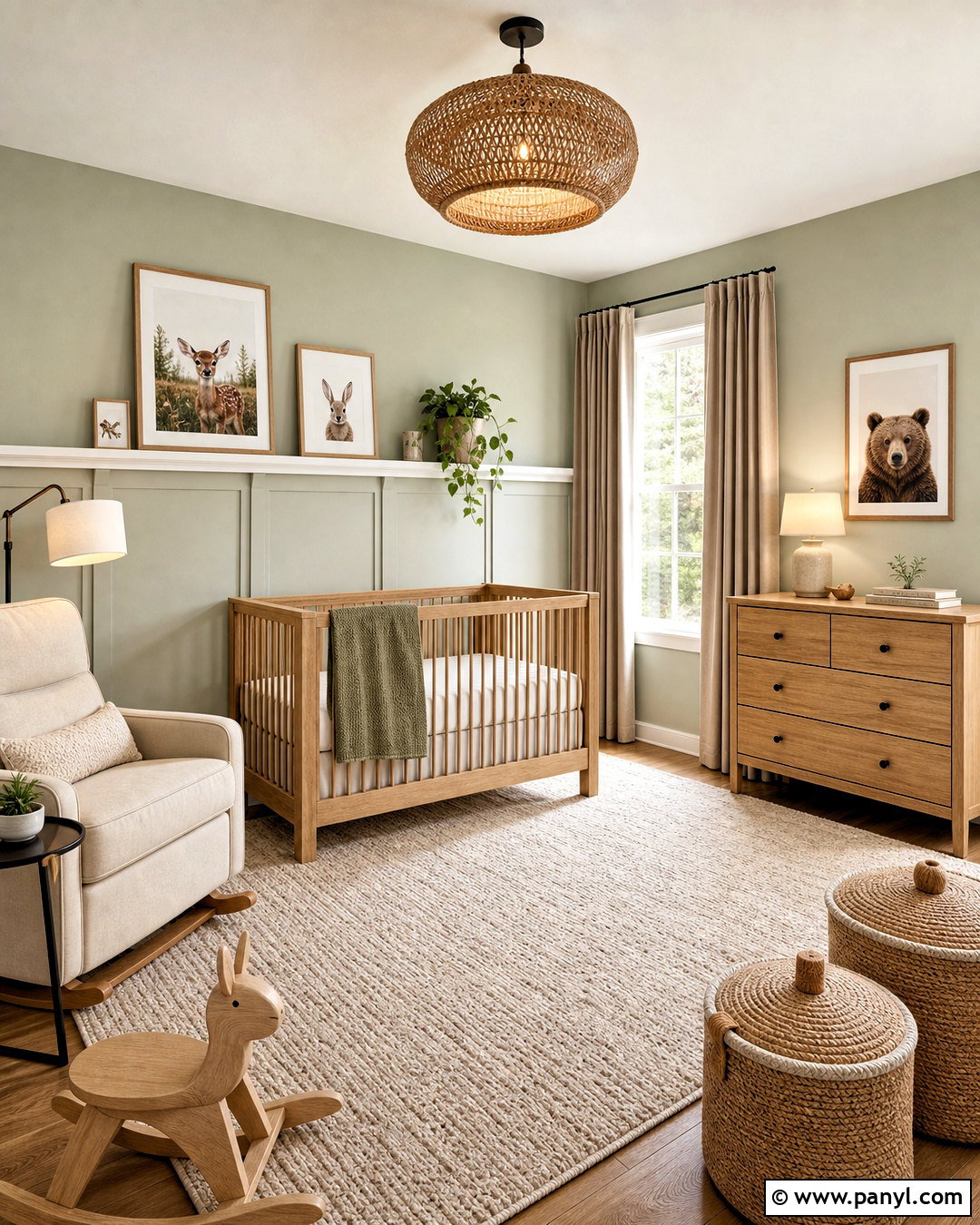 Green Nursery - 20 green room design ideas