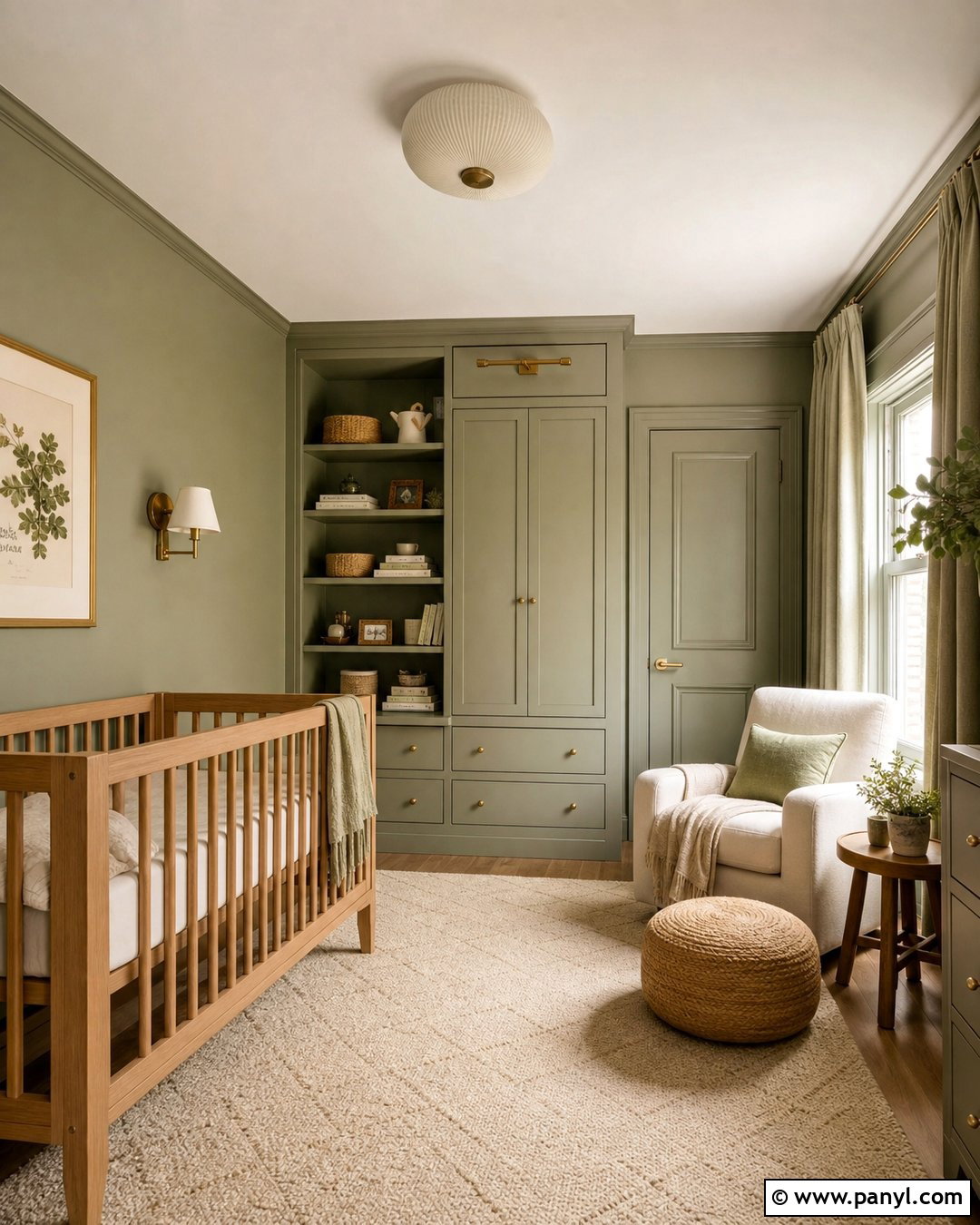 Green Nursery Color Drenching - 20 Green Nursery Wall Color Ideas