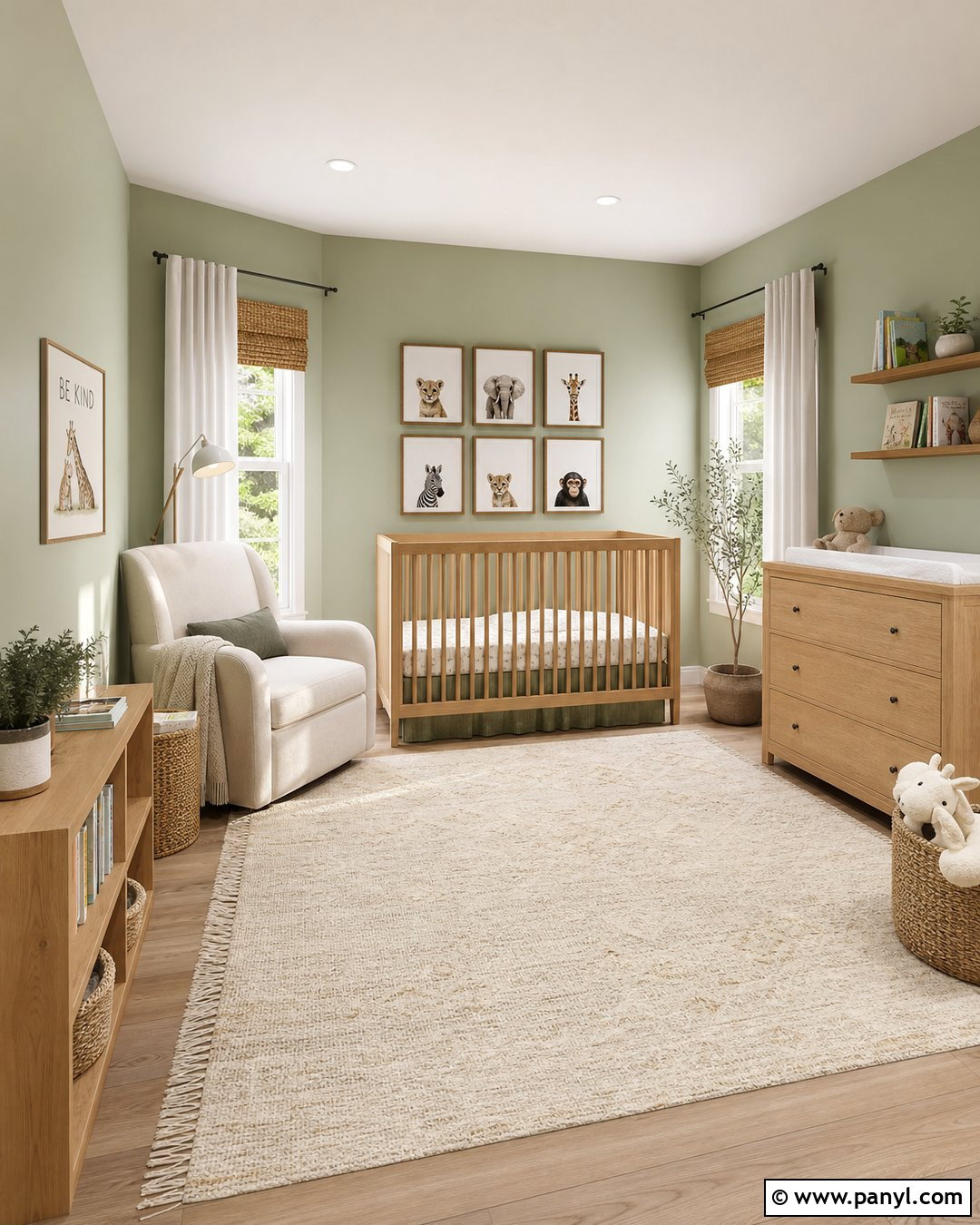 Green Nursery Walls - 45 green painted walls