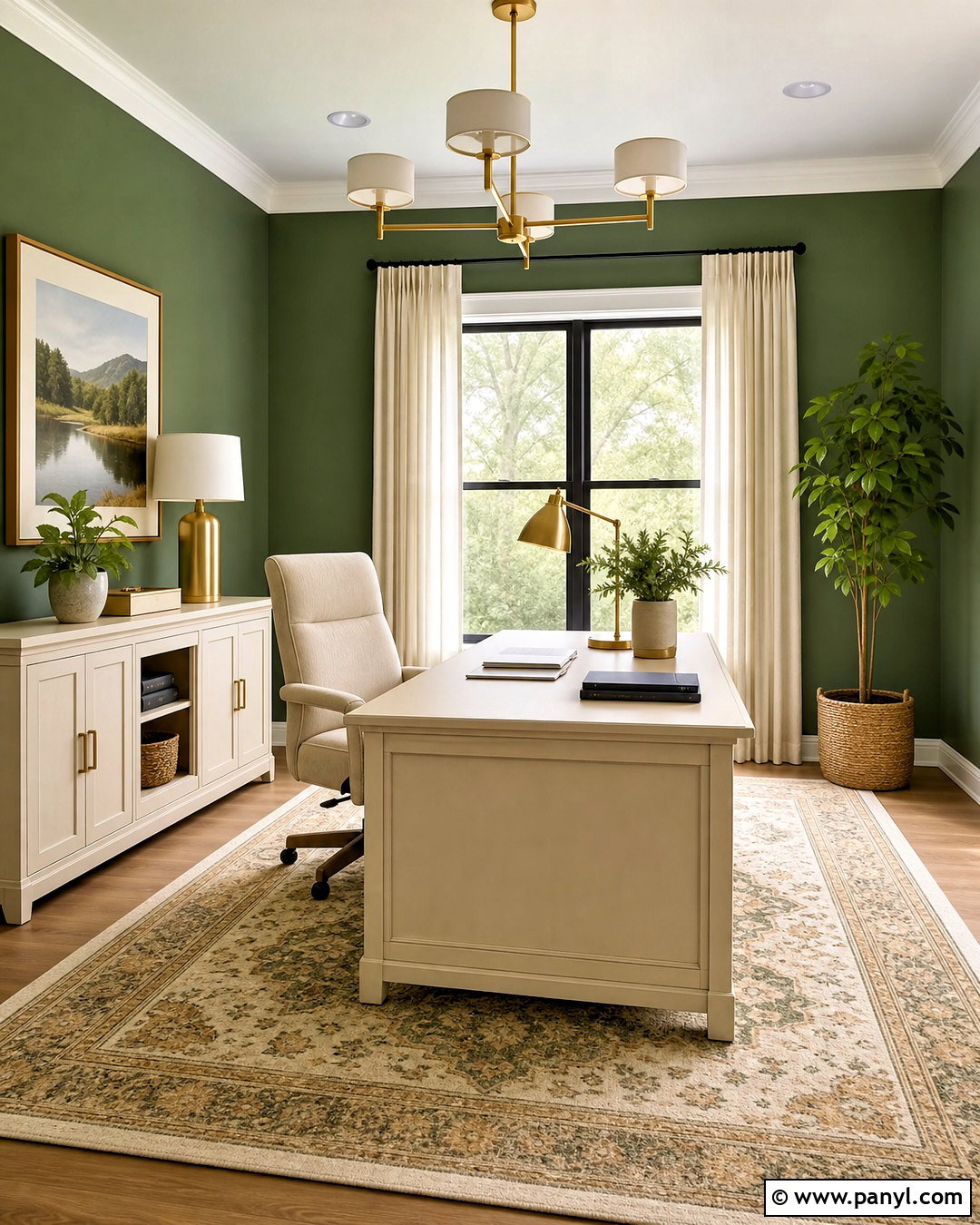 20 Green Wall Office Ideas for a Calm, Productive Space