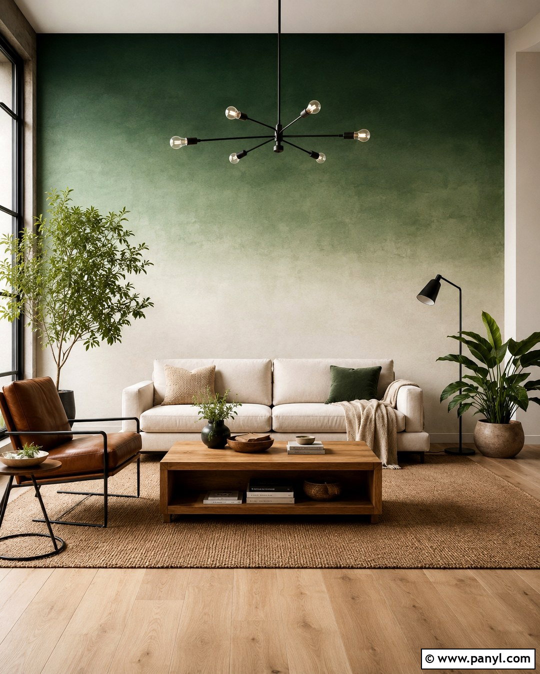 Green Ombre Wall Living Room - 20 How To Paint An Ombre Wall Ideas