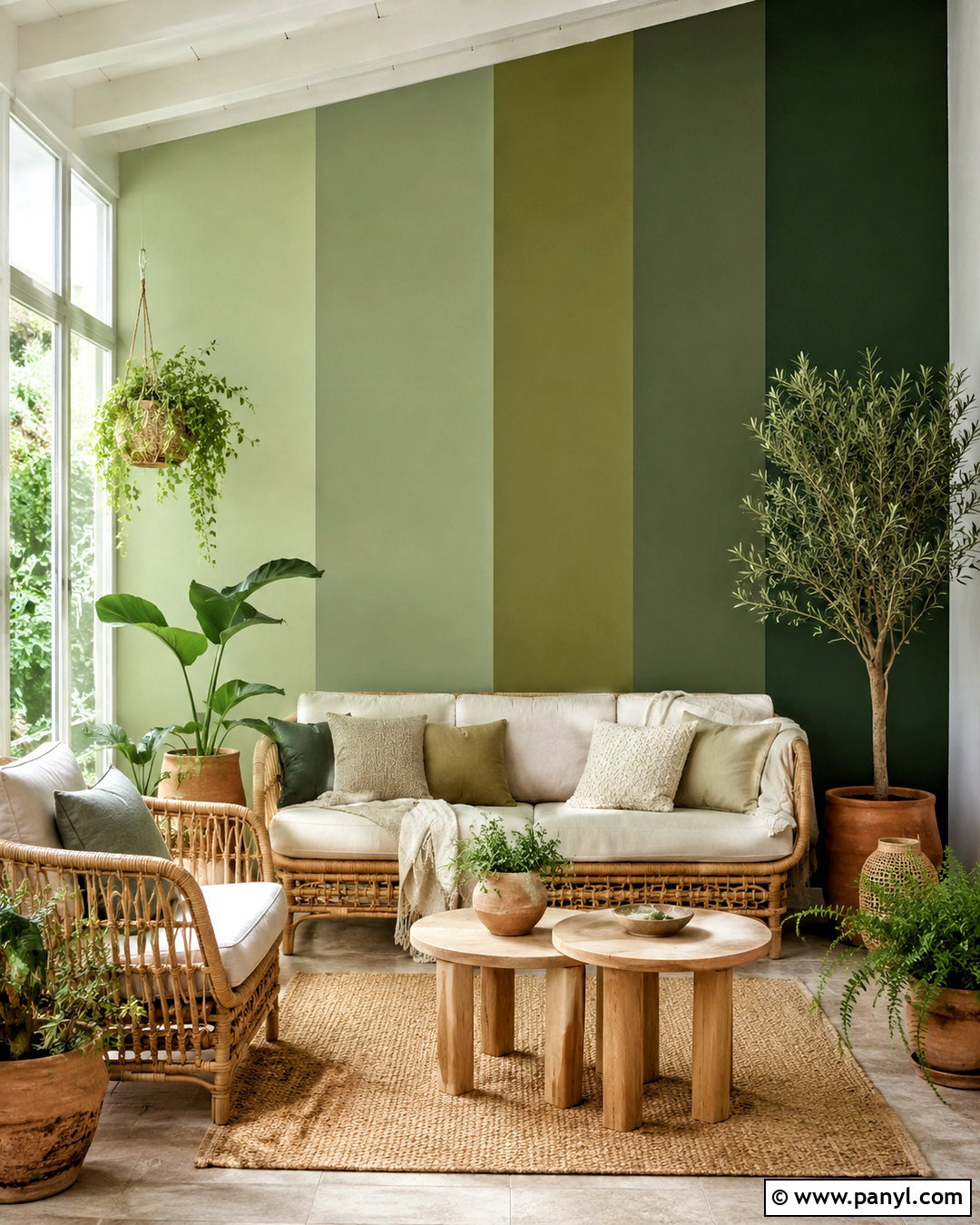 Green Paint Swatch Wall - 20 paint swatches wall ideas