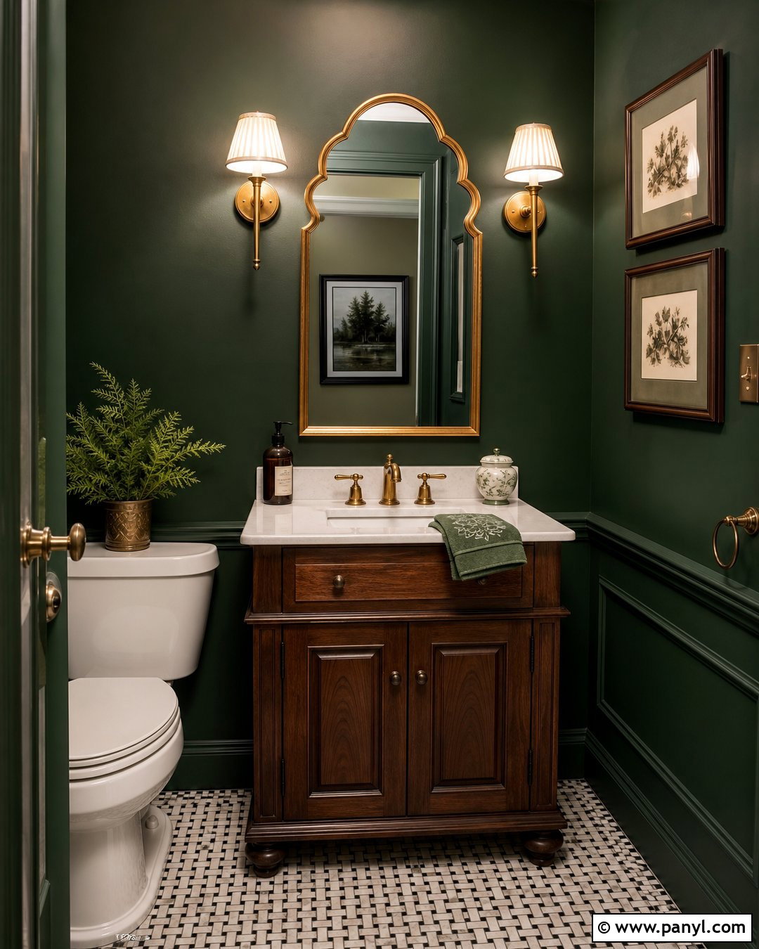 Green Powder Room Walls - 35 Green Bathroom Walls
