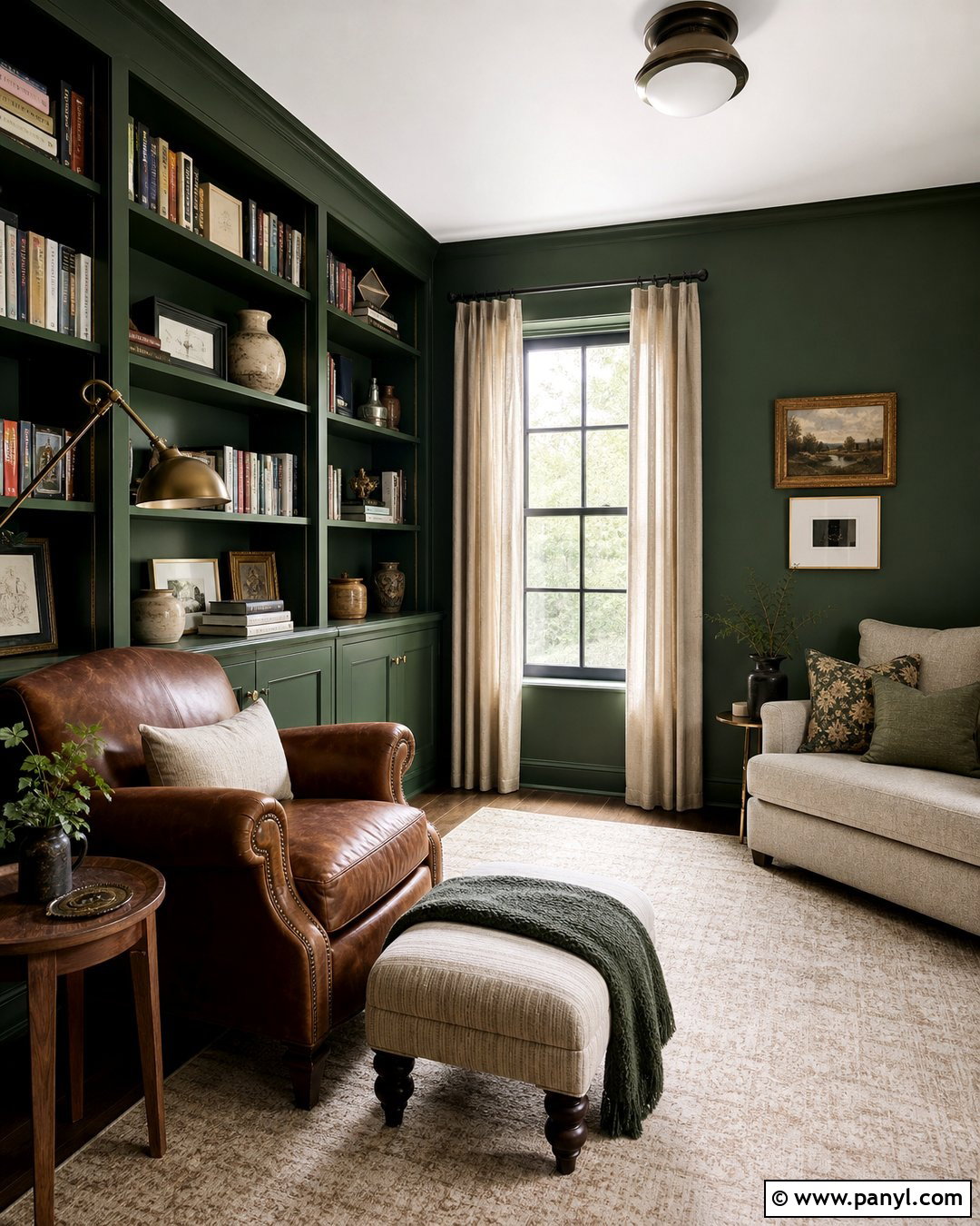 Green Reading Room Walls - 50 green walls