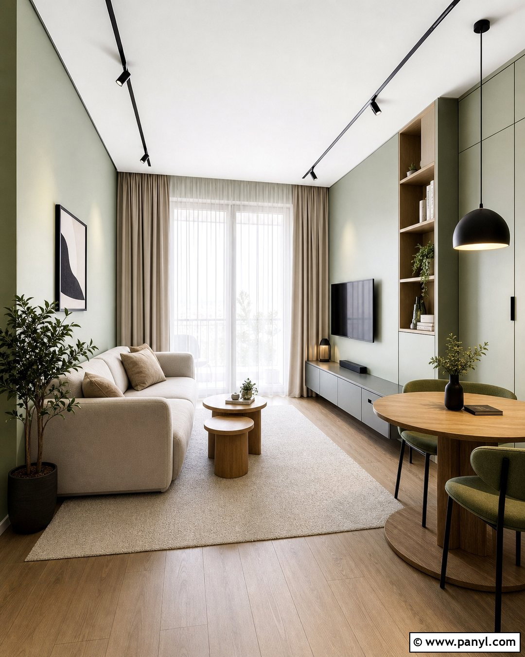 Green Small Apartment - 25 Wall Color Ideas Green Ideas