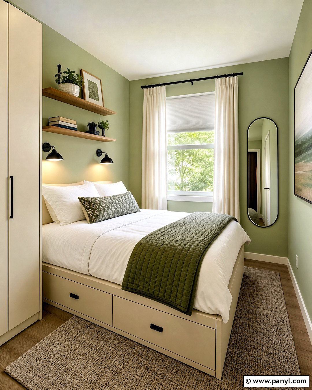 Green Small Bedroom - 20 green room aesthetic ideas
