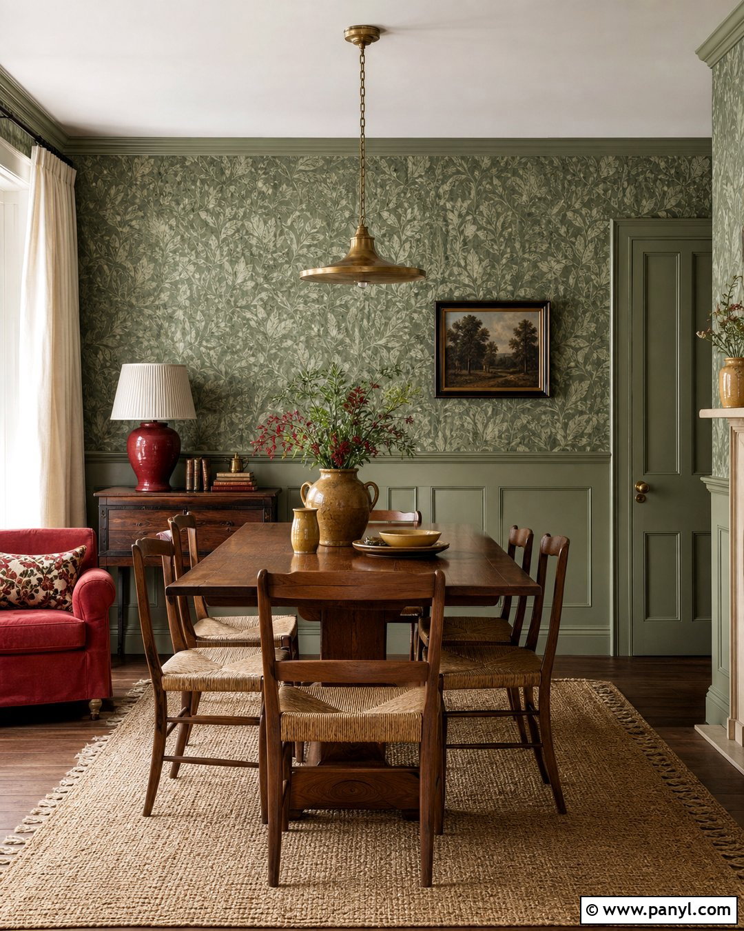 Green Smoke Wallpaper Dining Room - 20 Farrow And Ball Wallpaper Colour Chart Ideas
