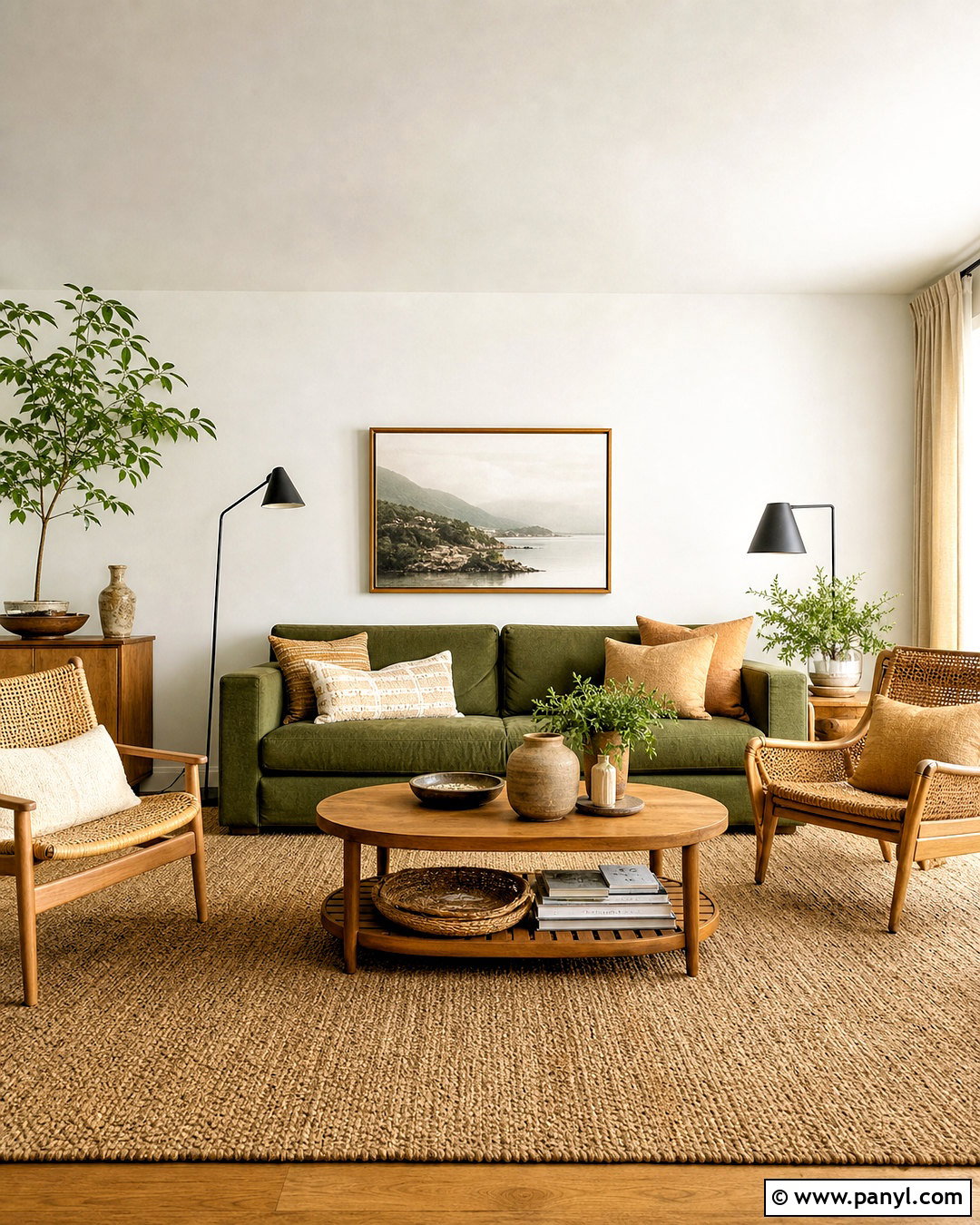 20 Green Sofa Living Room Colour Schemes for a Polished Look