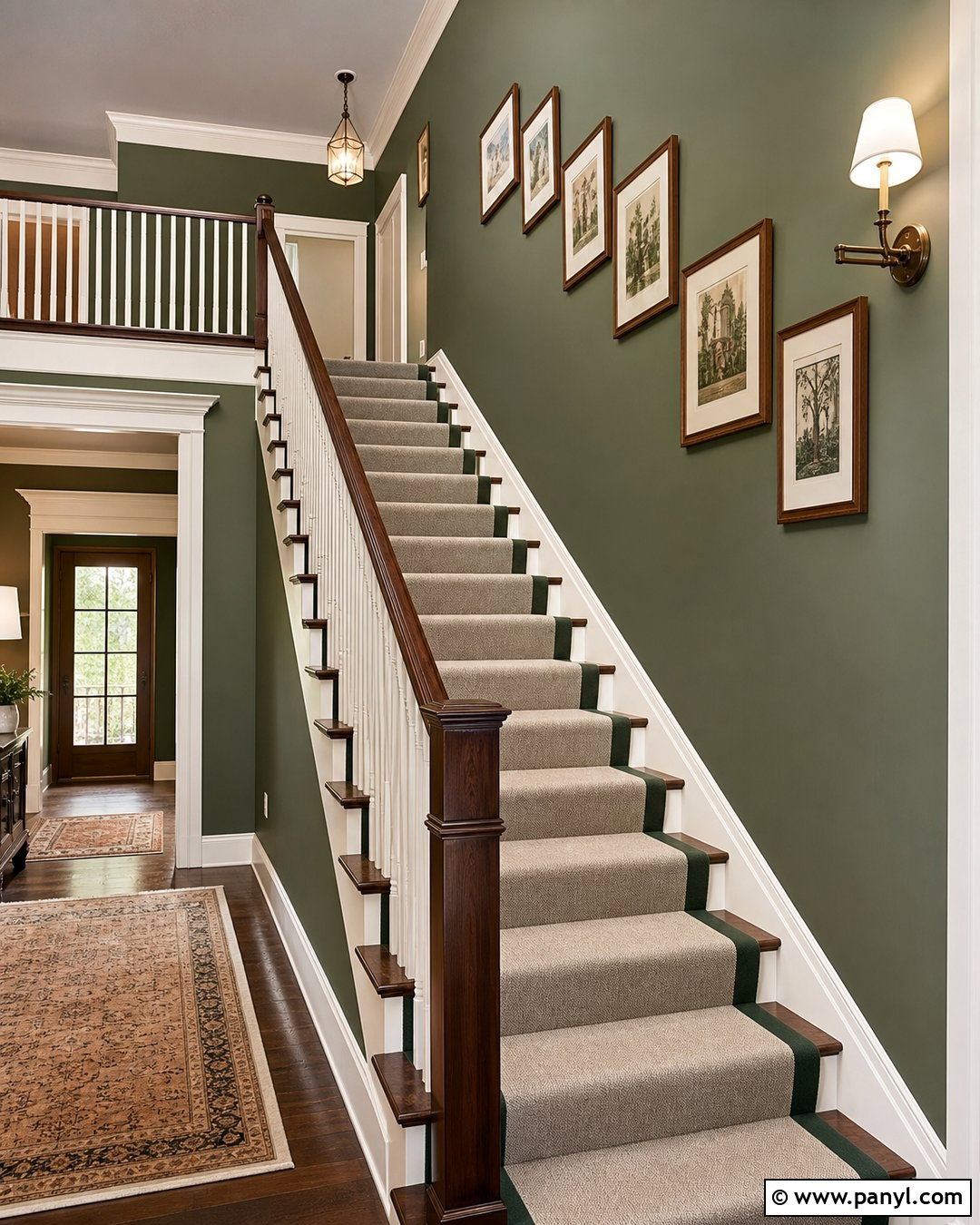 Green Staircase Walls - 50 green walls