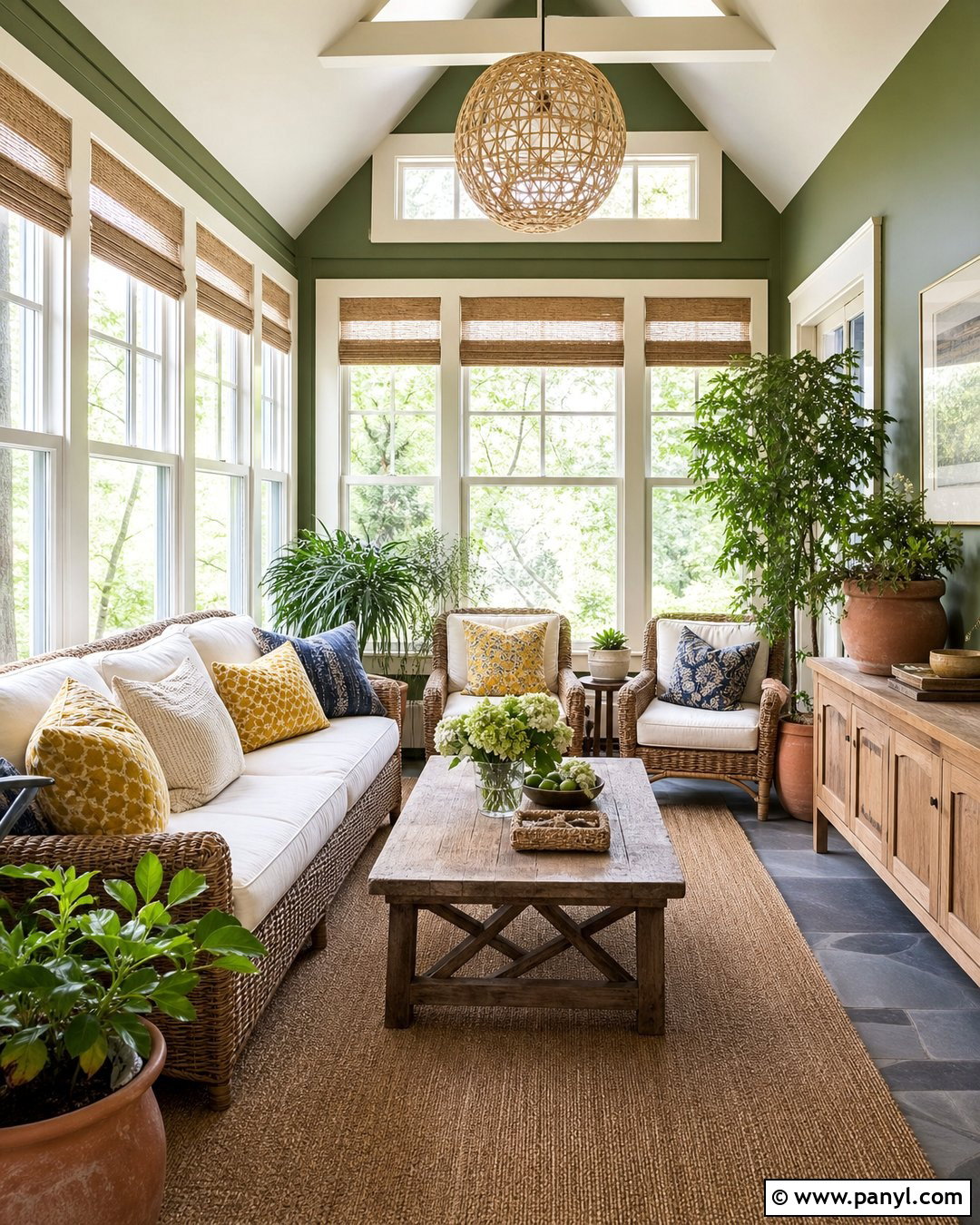 Green Sunroom - 25 Wall Color Ideas Green Ideas