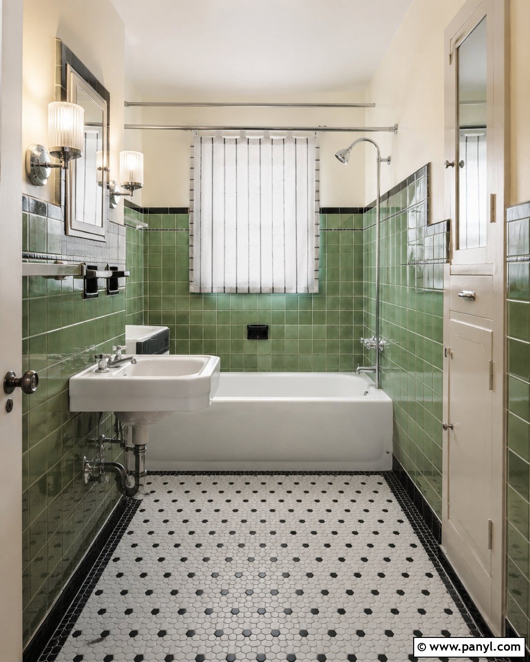 Green Tile Vintage Bathroom - 20 Vintage Bathroom With Green Walls