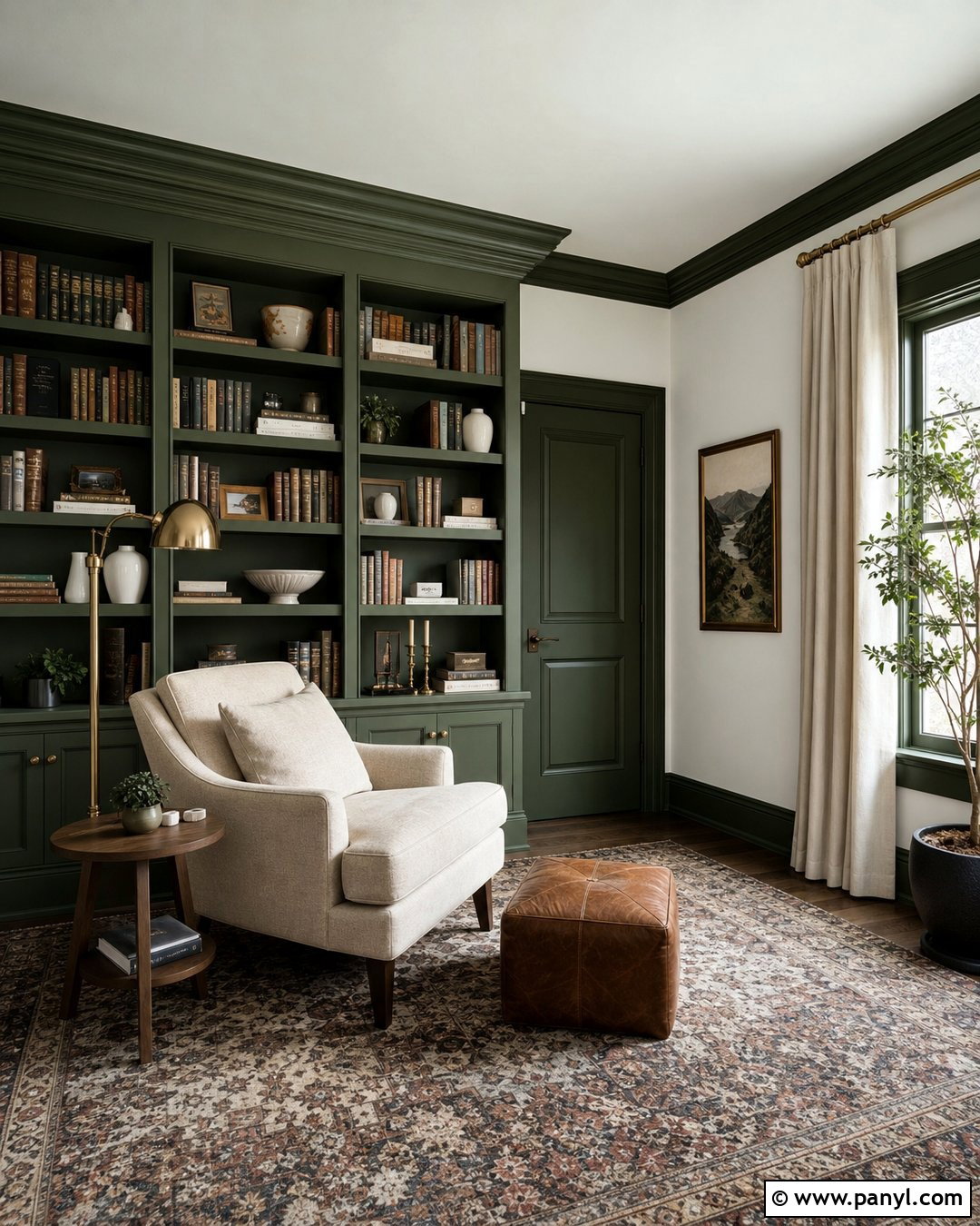 35 Green Trim White Walls for a Fresh, Designer-Approved Look