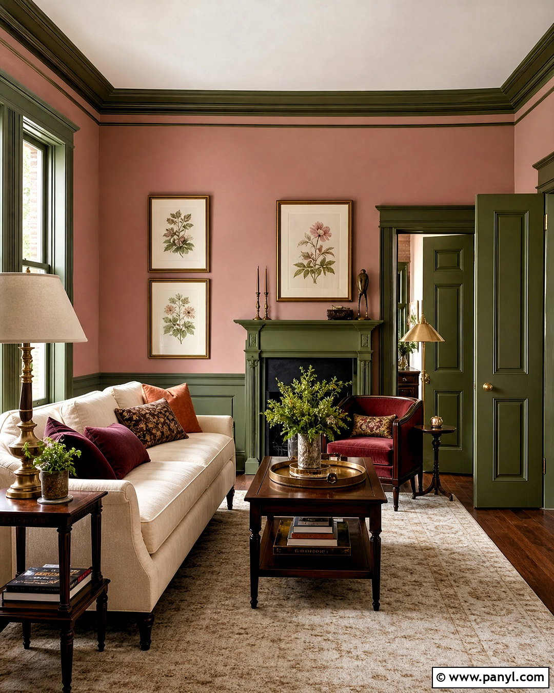 Green Trim With Pink Walls - 20 green trim interior ideas