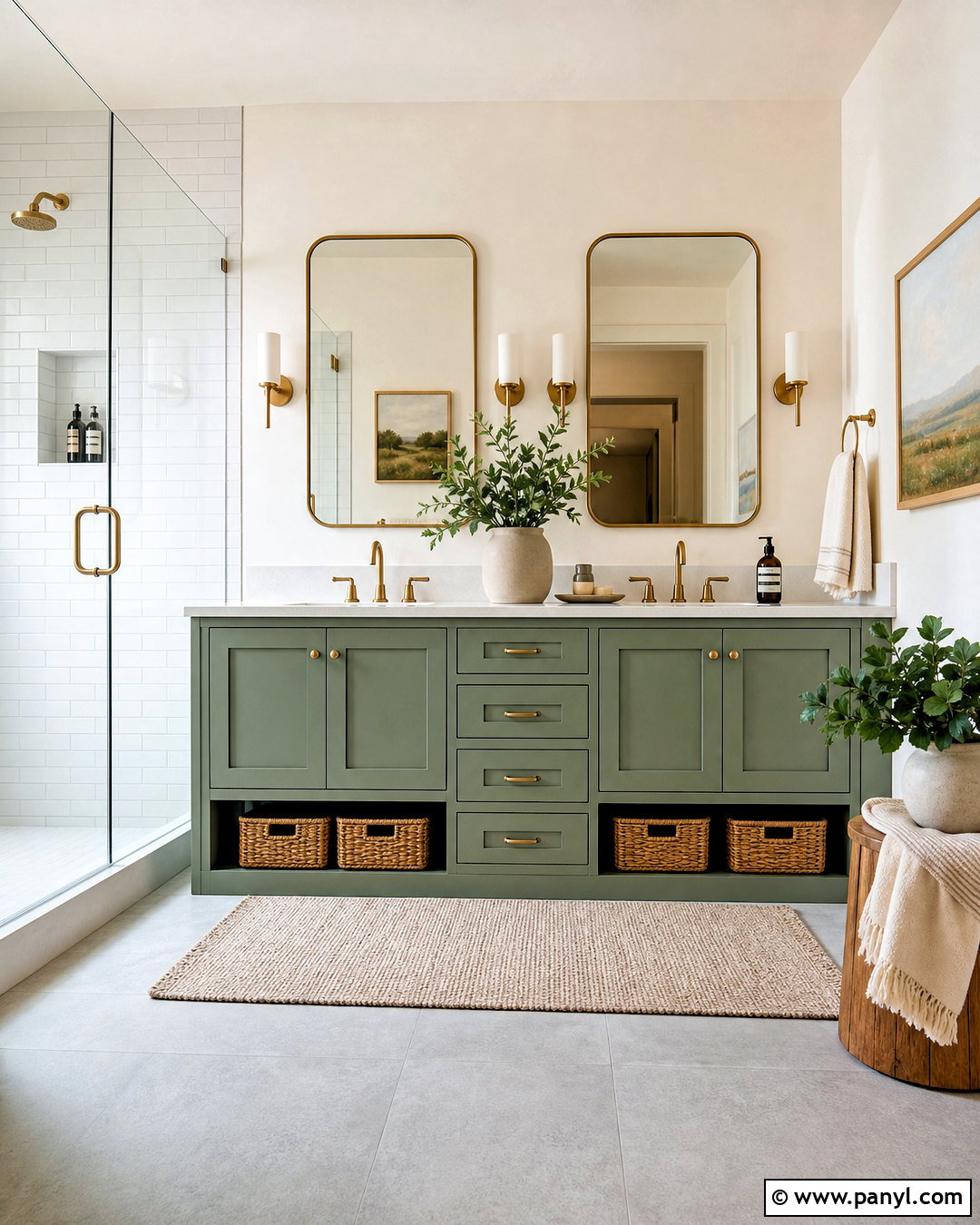 20 Green Bathroom Inspo Ideas for a Fresh Modern Makeover