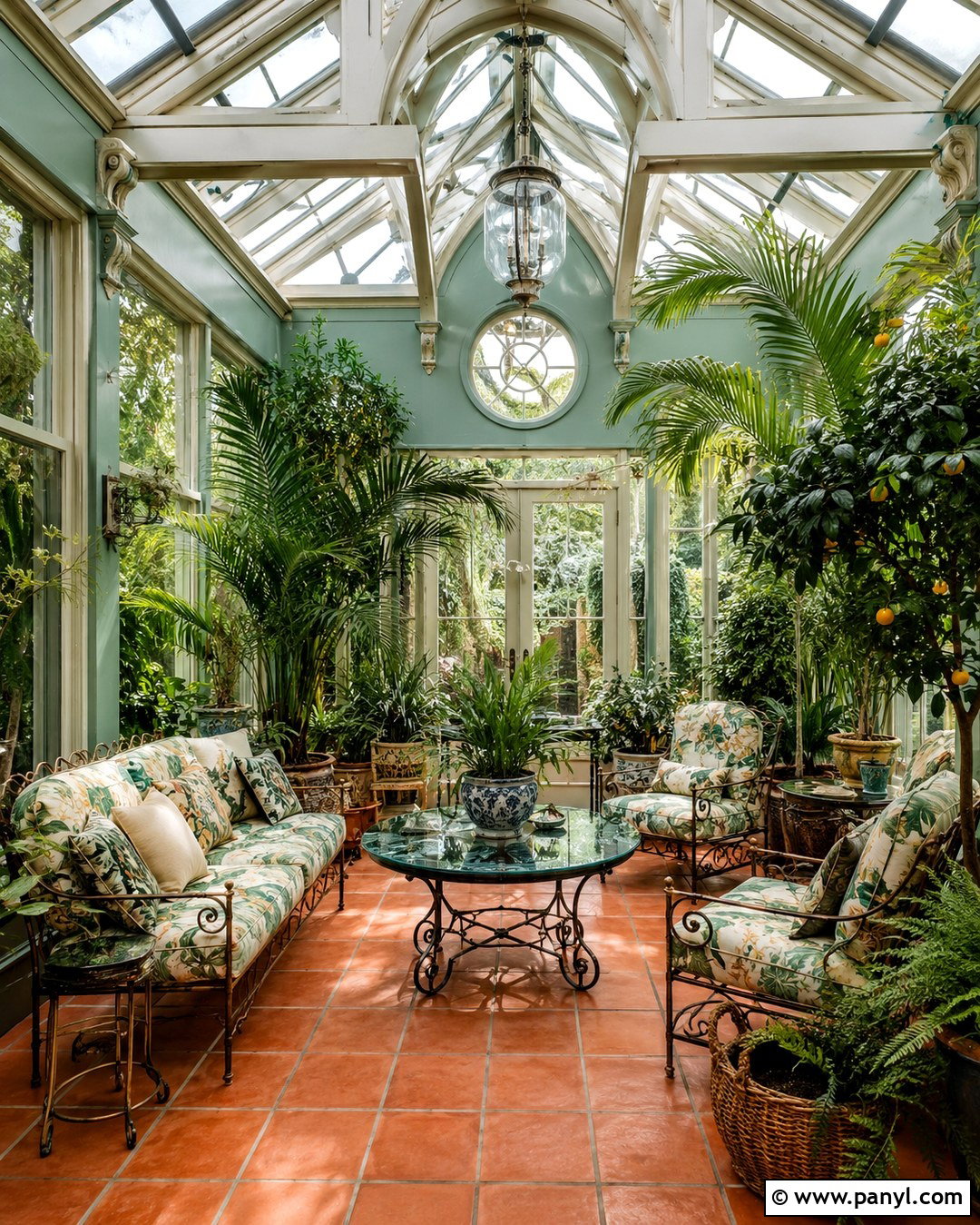 Green Victorian Conservatory - 20 Victorian Green Walls