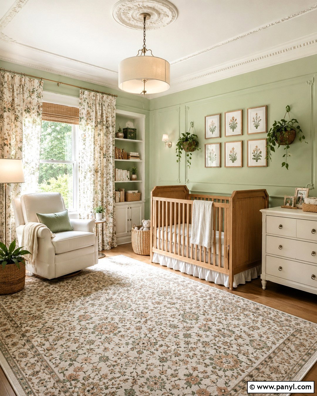 Green Victorian Nursery - 20 Victorian Green Walls