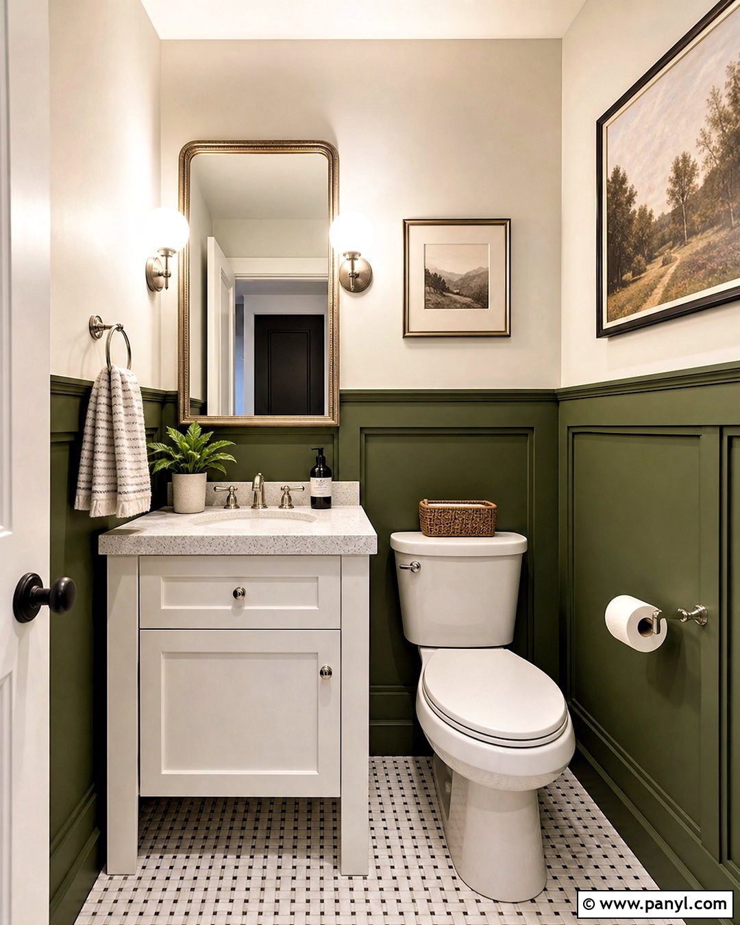 20 Green Half Bathroom Ideas for a Chic, Welcoming Space