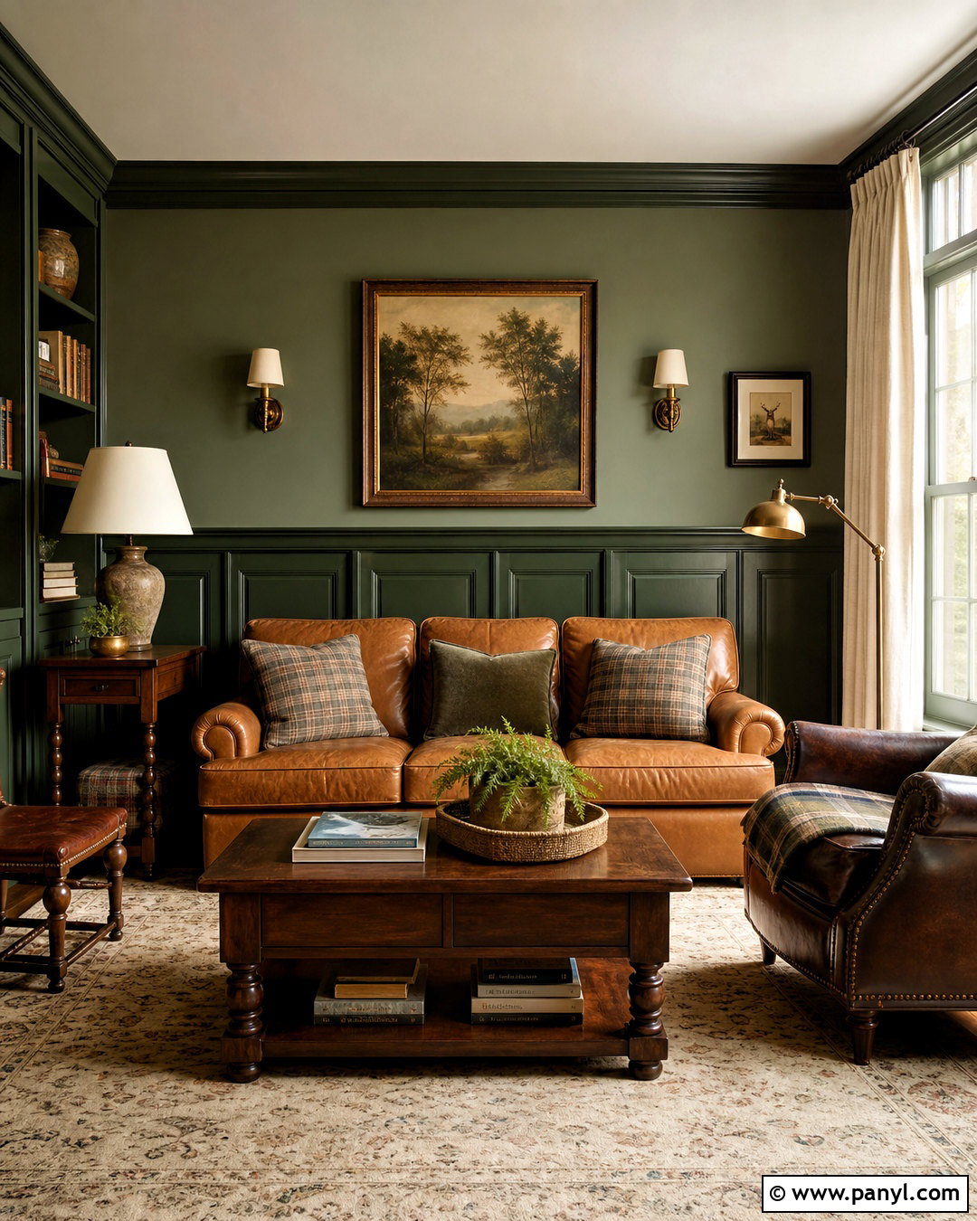 Green Wainscoting With Green Walls - 20 green wainscoting ideas