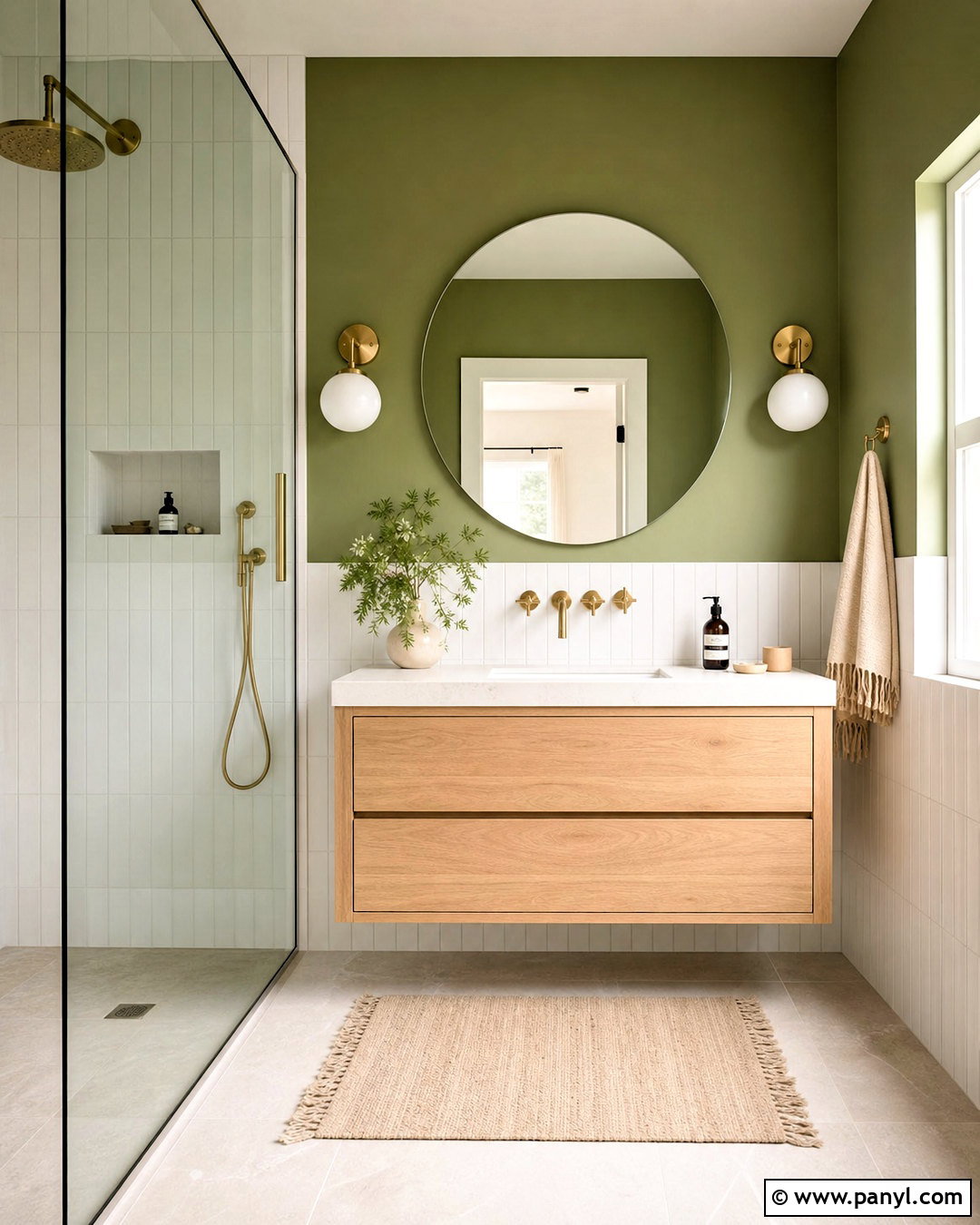 Green Wall Bathroom - 20 green wall aesthetic ideas