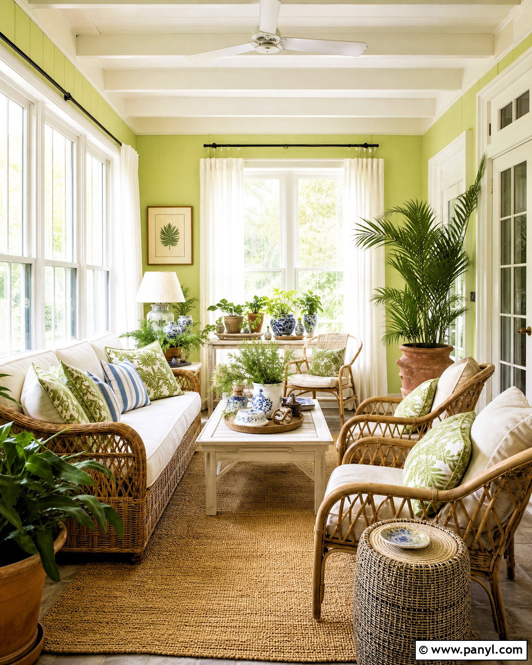 Green Yellow Paint Sunroom - 20 yellow paint colors