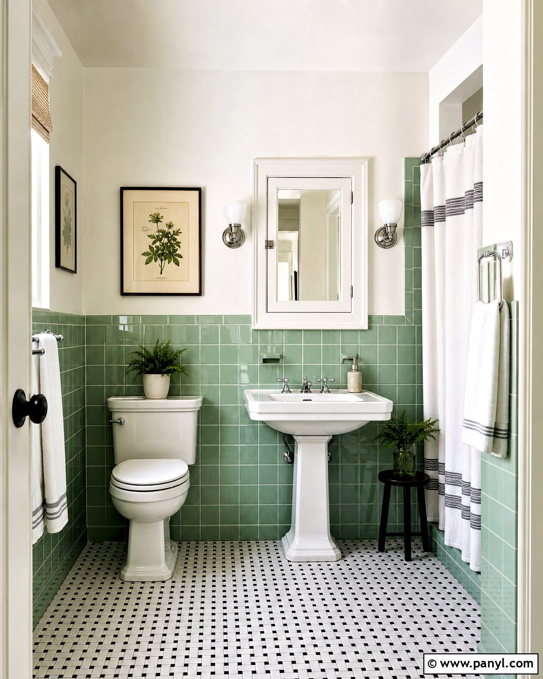 20 Green White Bathroom Ideas for a Fresh Spa-Like Escape