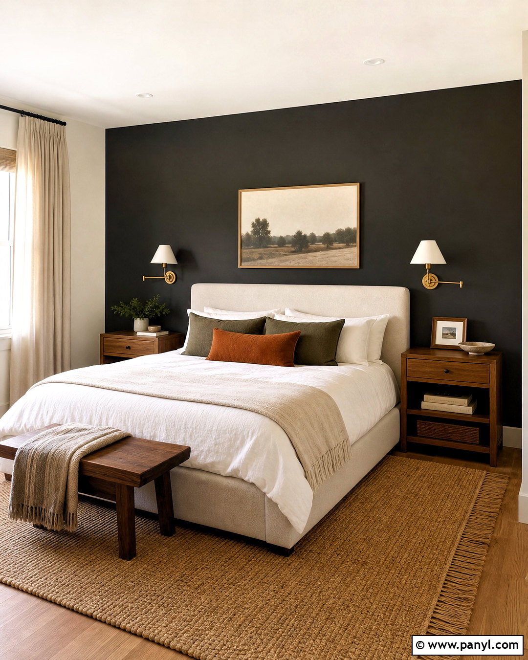 Greenblack Bedroom Accent Wall - 20 greenblack sherwin williams ideas