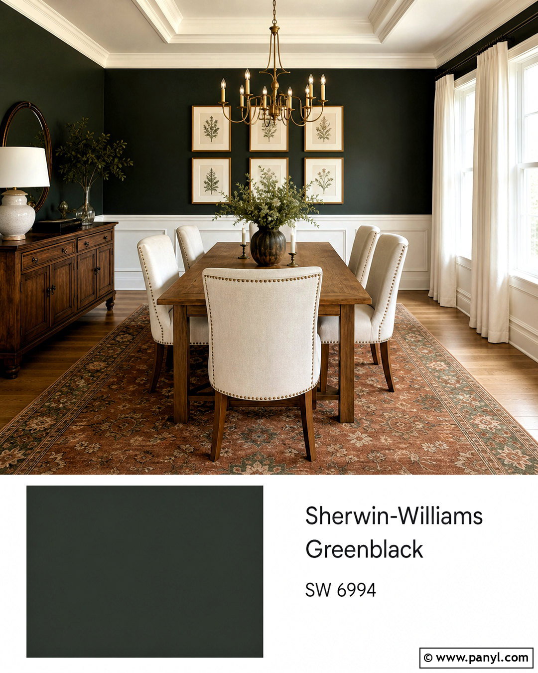 Greenblack Dining Room - 20 sherwin williams green black ideas