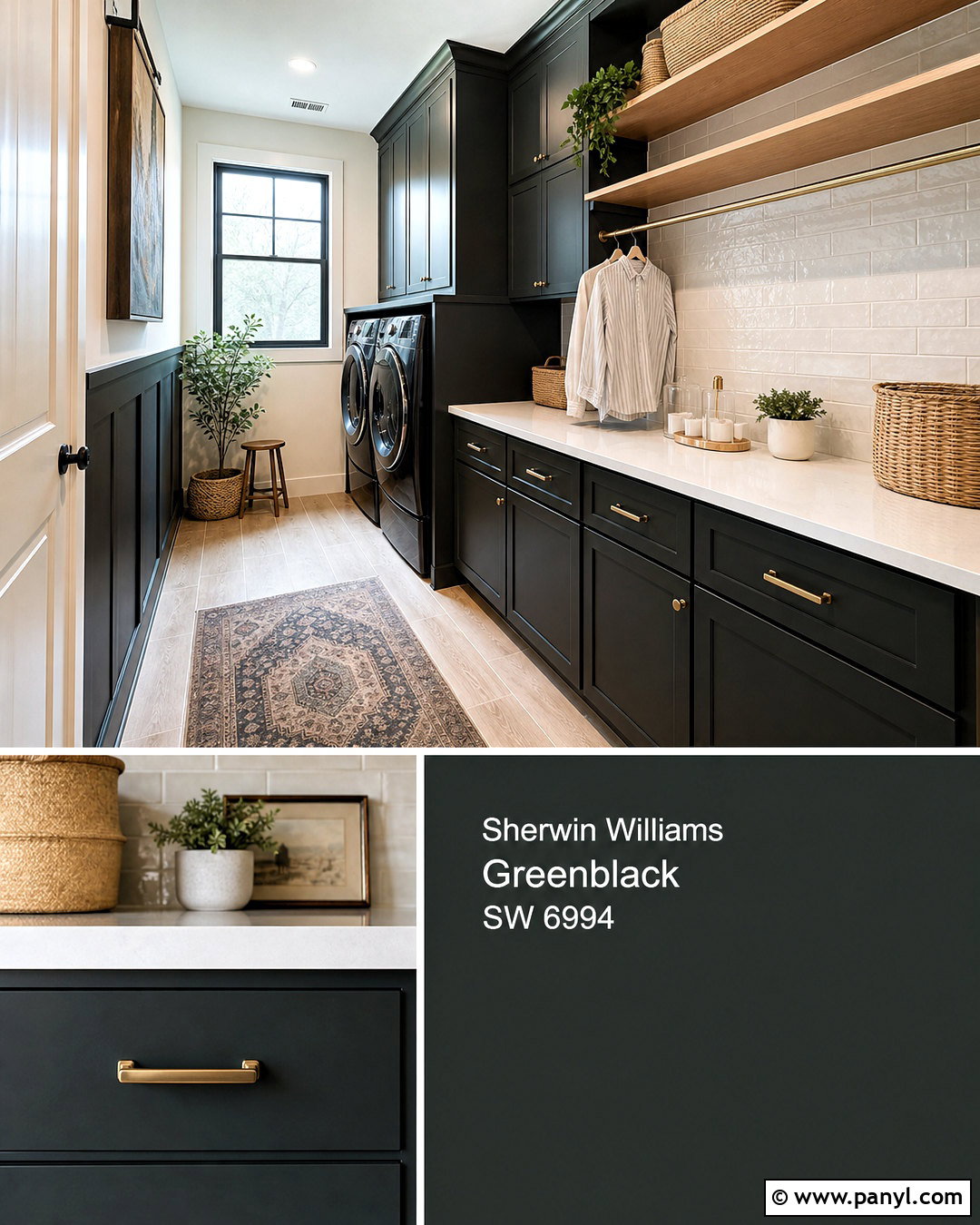 Greenblack Laundry Room - 20 sherwin williams green black ideas