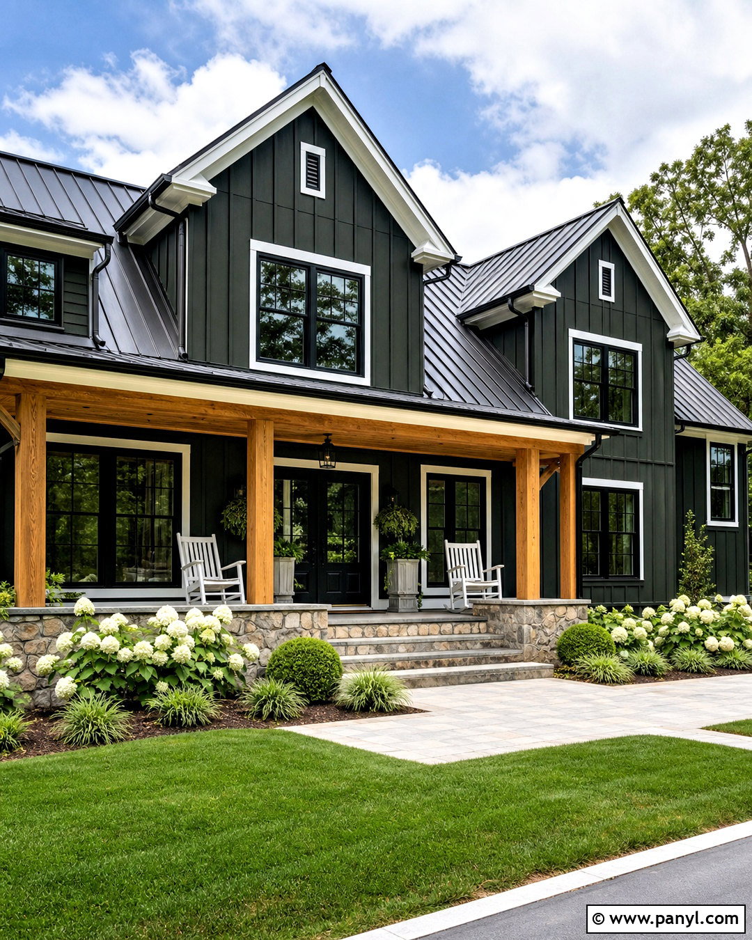 Greenblack Modern Farmhouse Exterior - 20 greenblack sherwin williams ideas